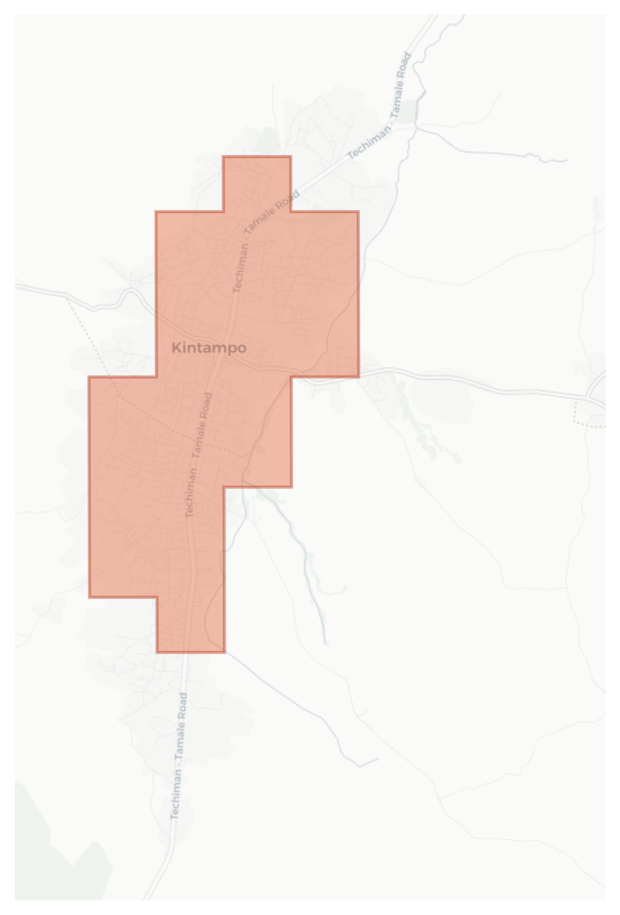 Kintampo geographic map