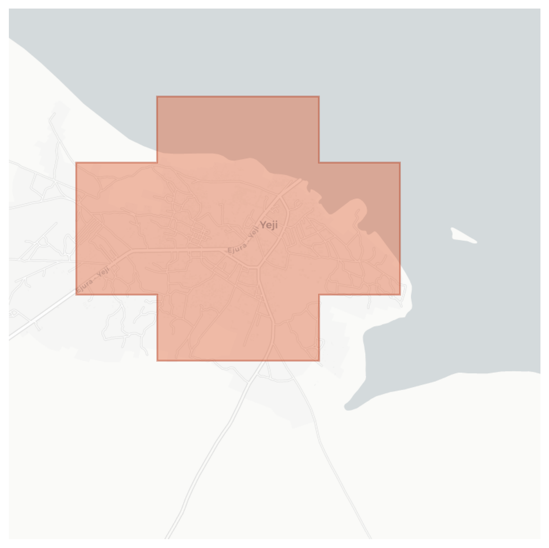 Yeji geographic map