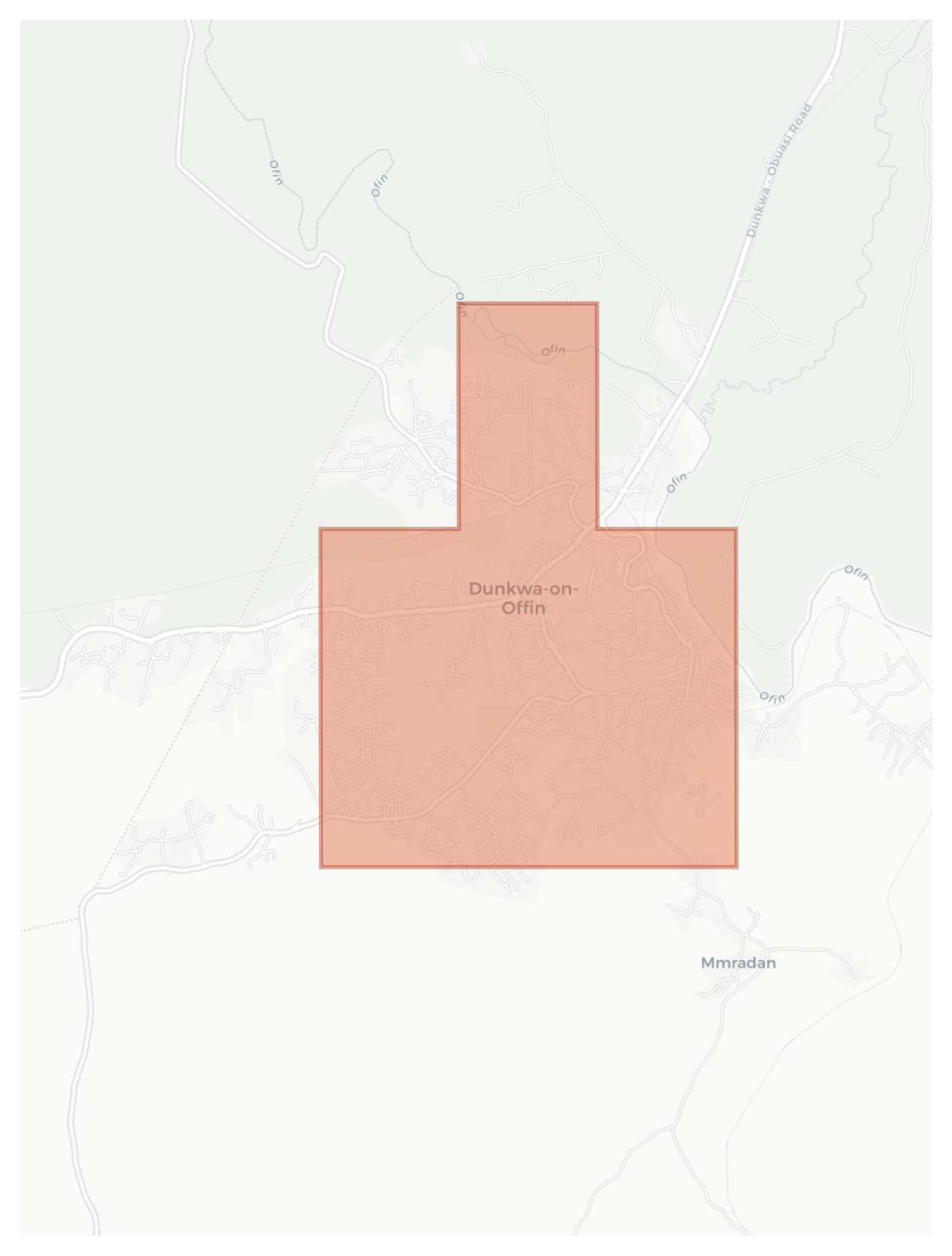 Dunkwa-on-Offin geographic map