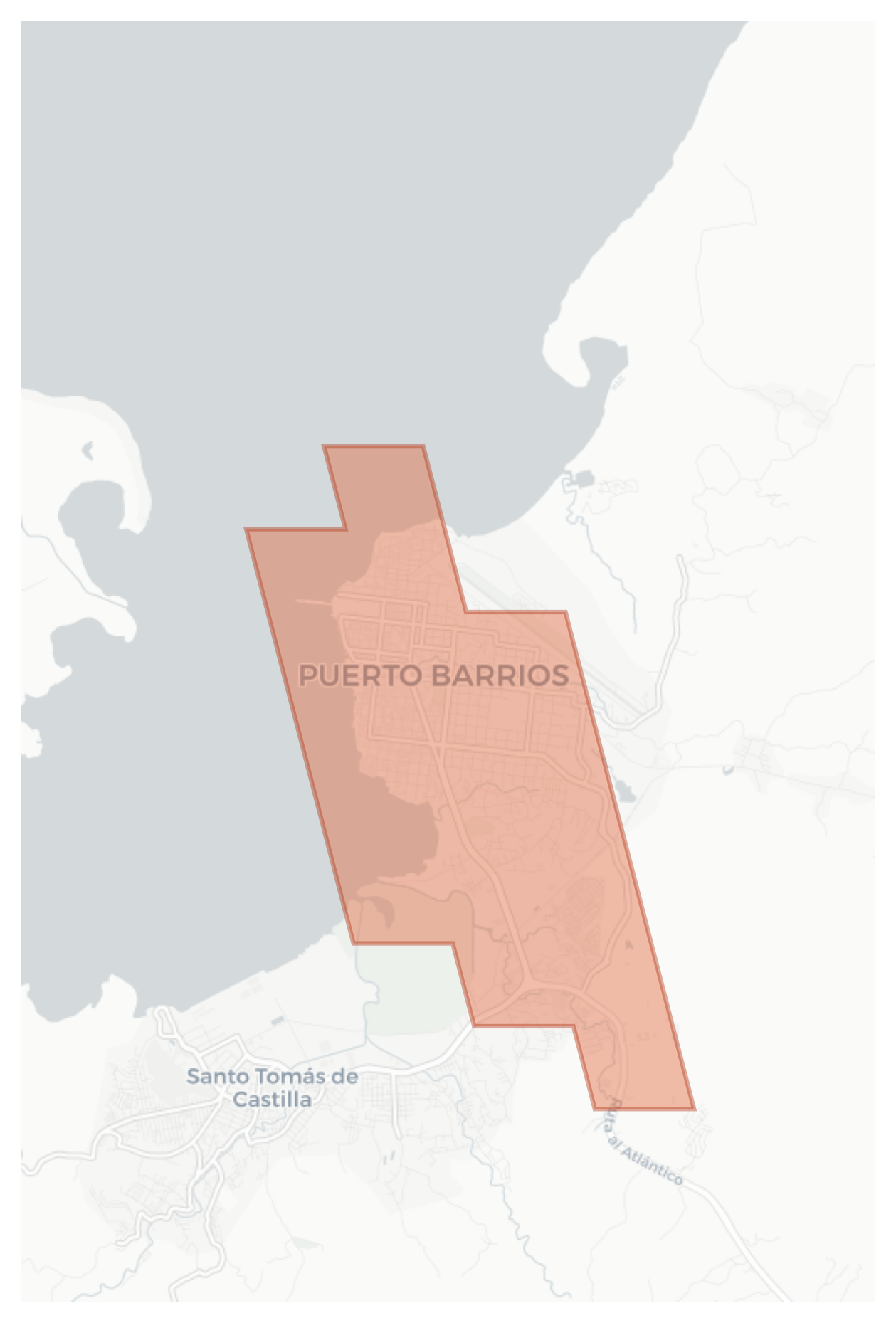 Puerto Barrios geographic map