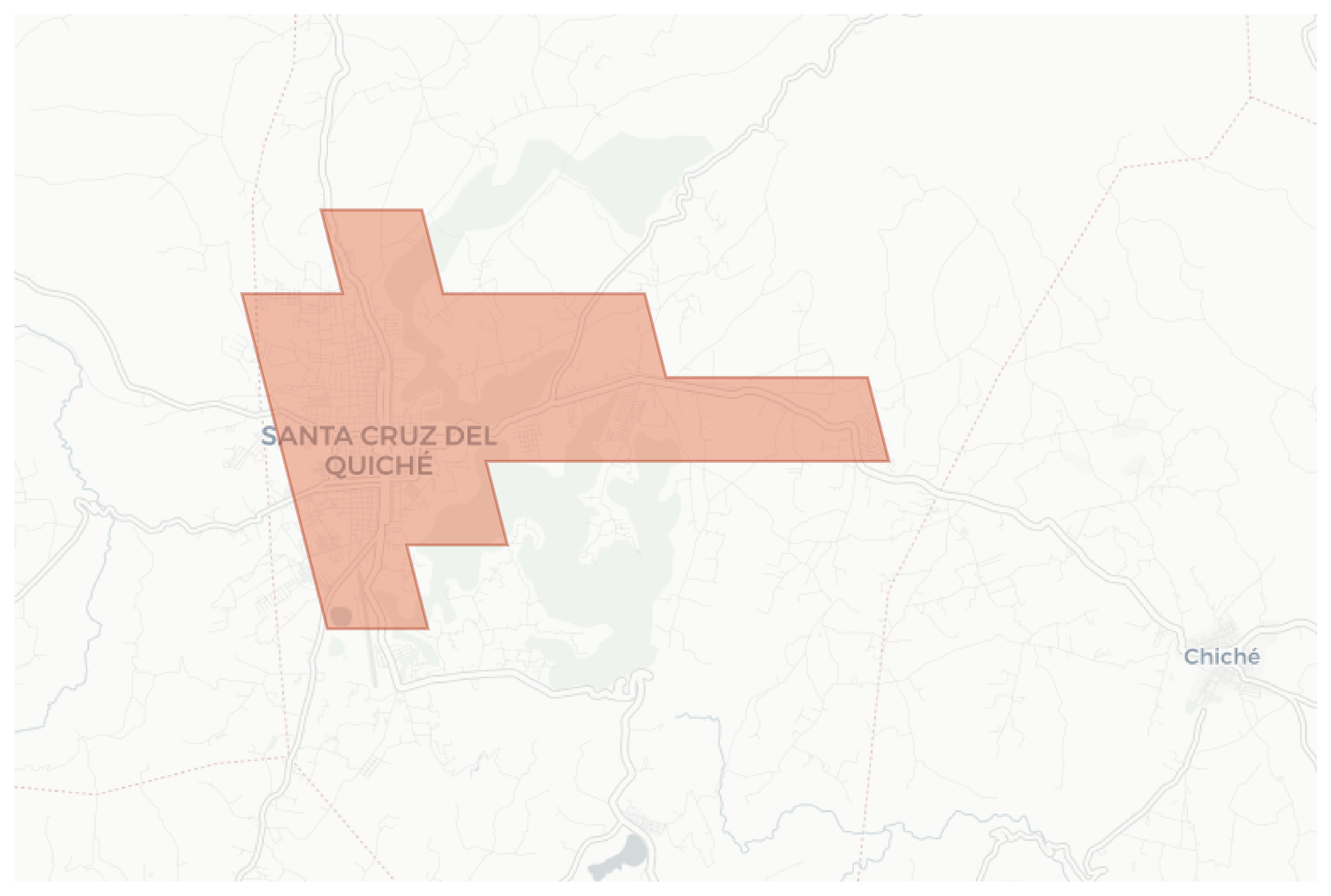 Santa Cruz del Quiché geographic map