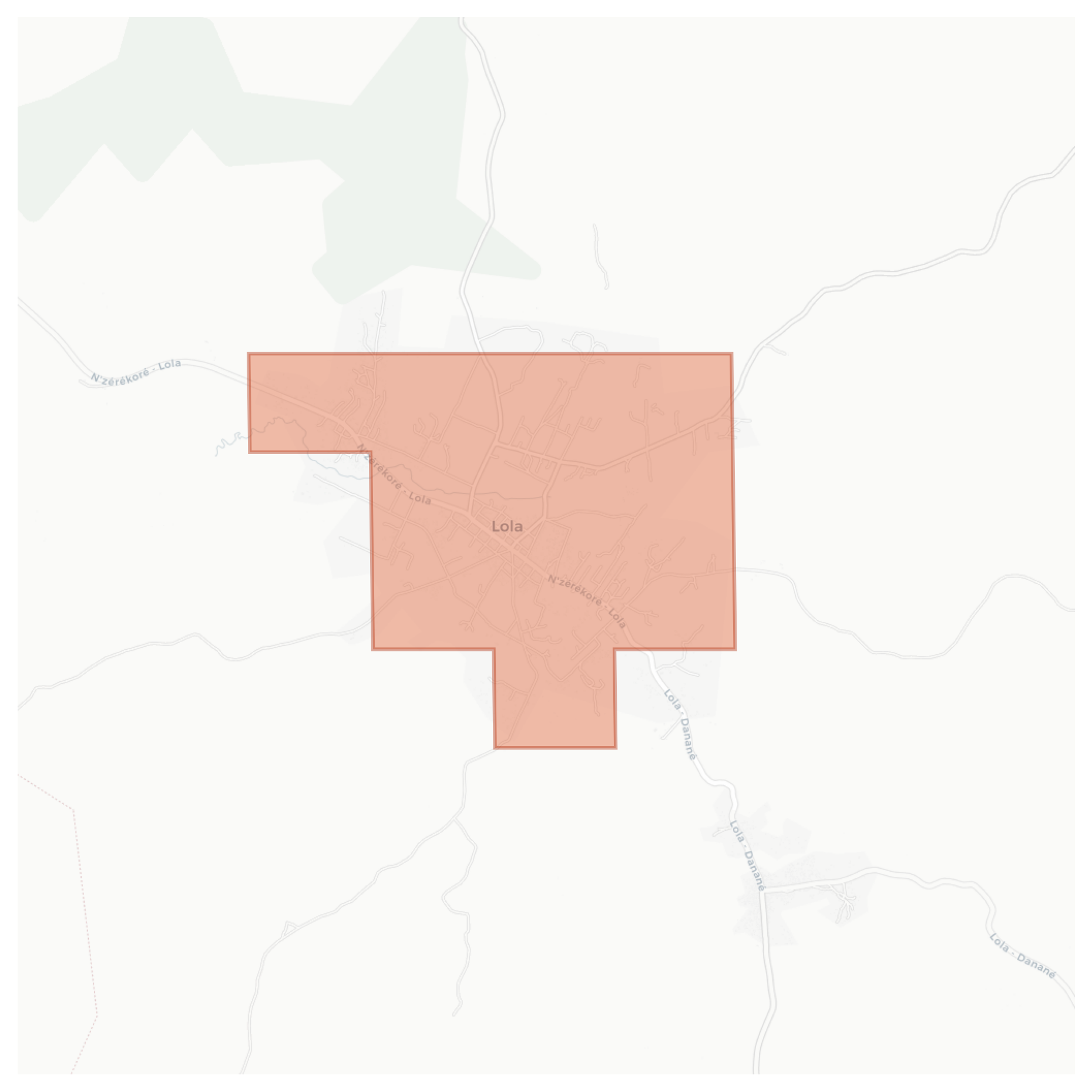 Lola geographic map