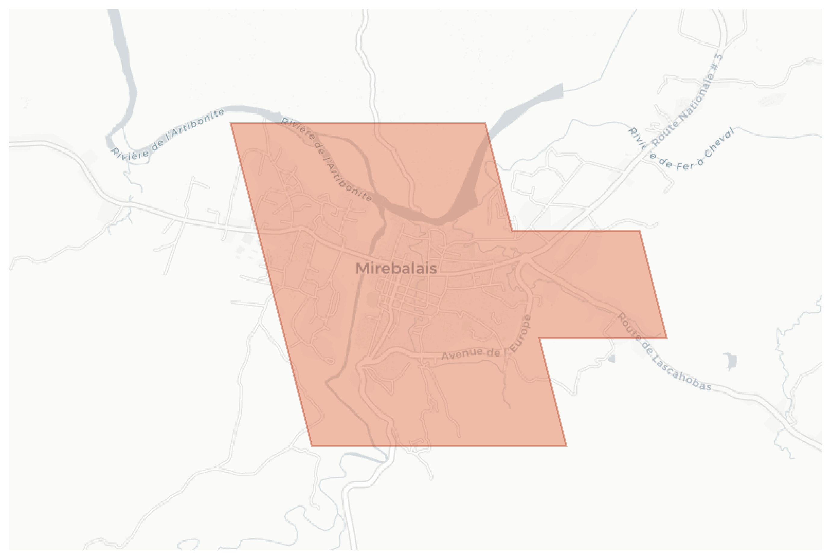 Mirebalais geographic map