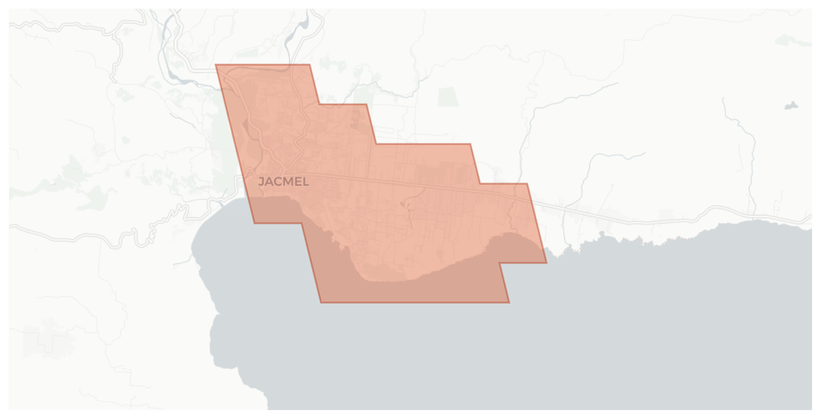 Jacmel geographic map