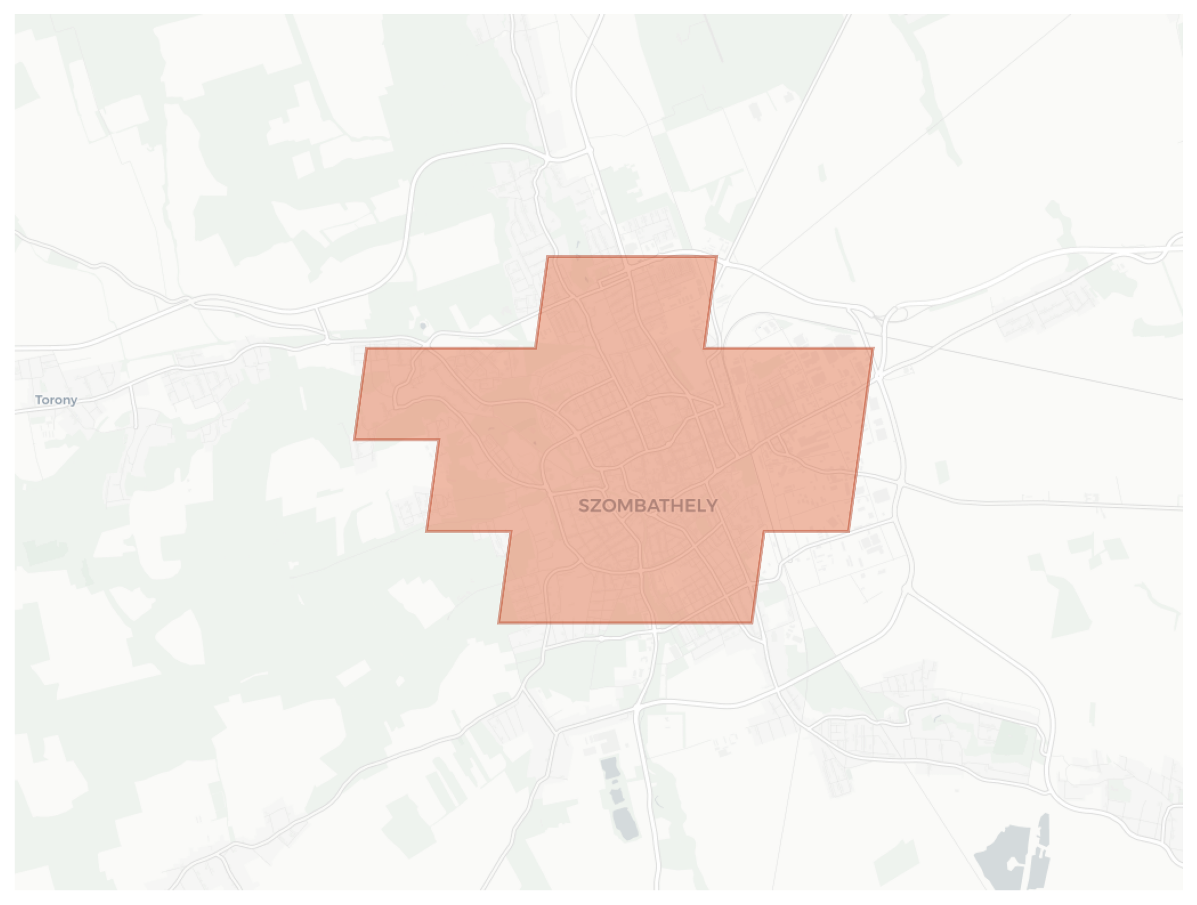 Szombathely geographic map