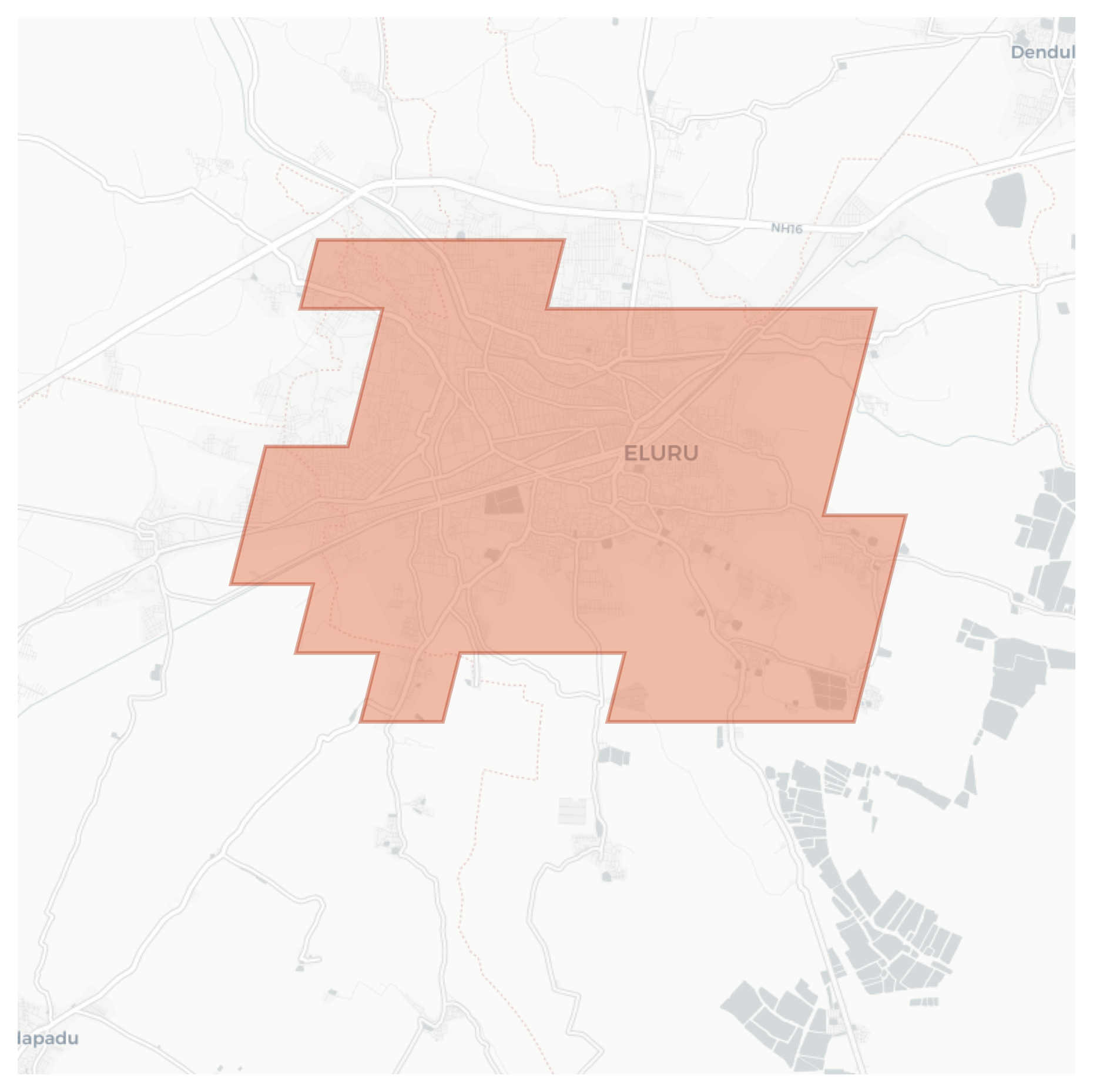 Eluru geographic map