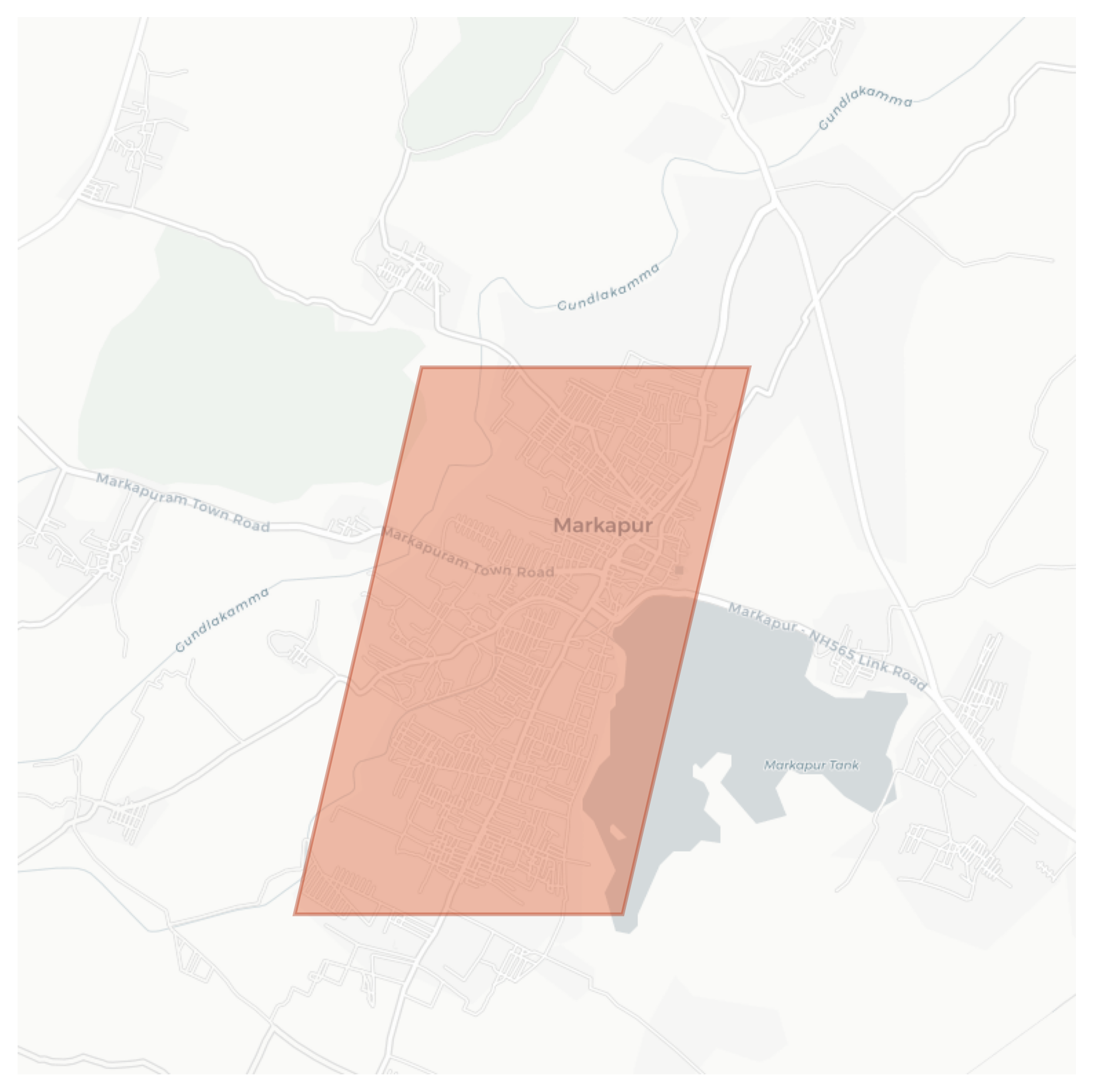 Markapur geographic map