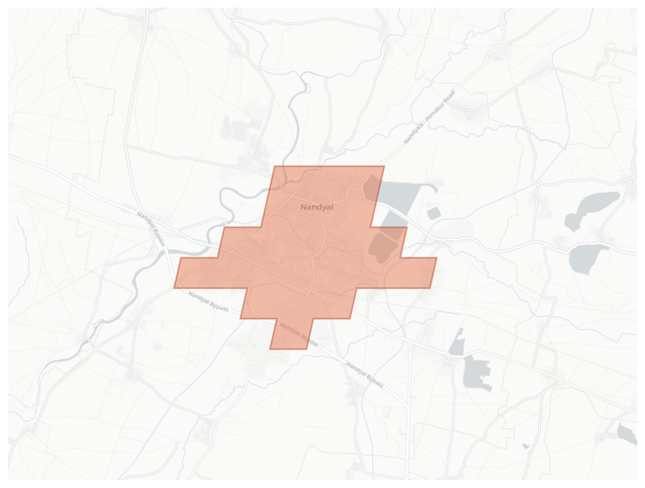 Nandyal geographic map