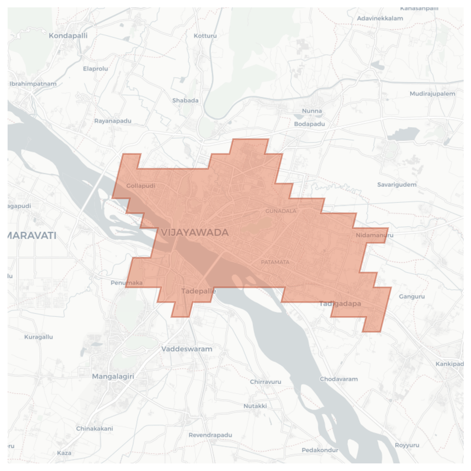 Vijayawada geographic map