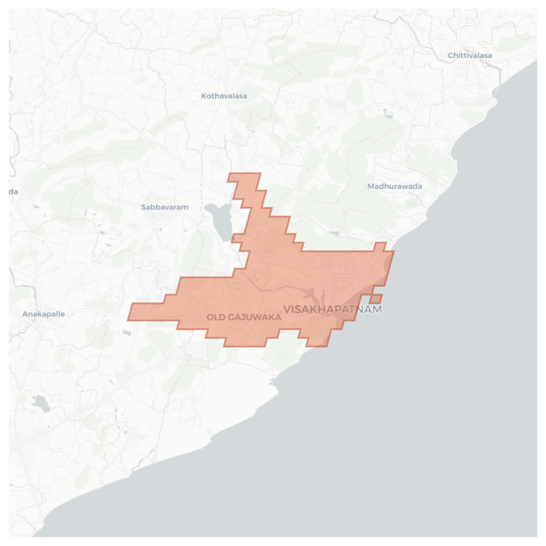 Visakhapatnam geographic map