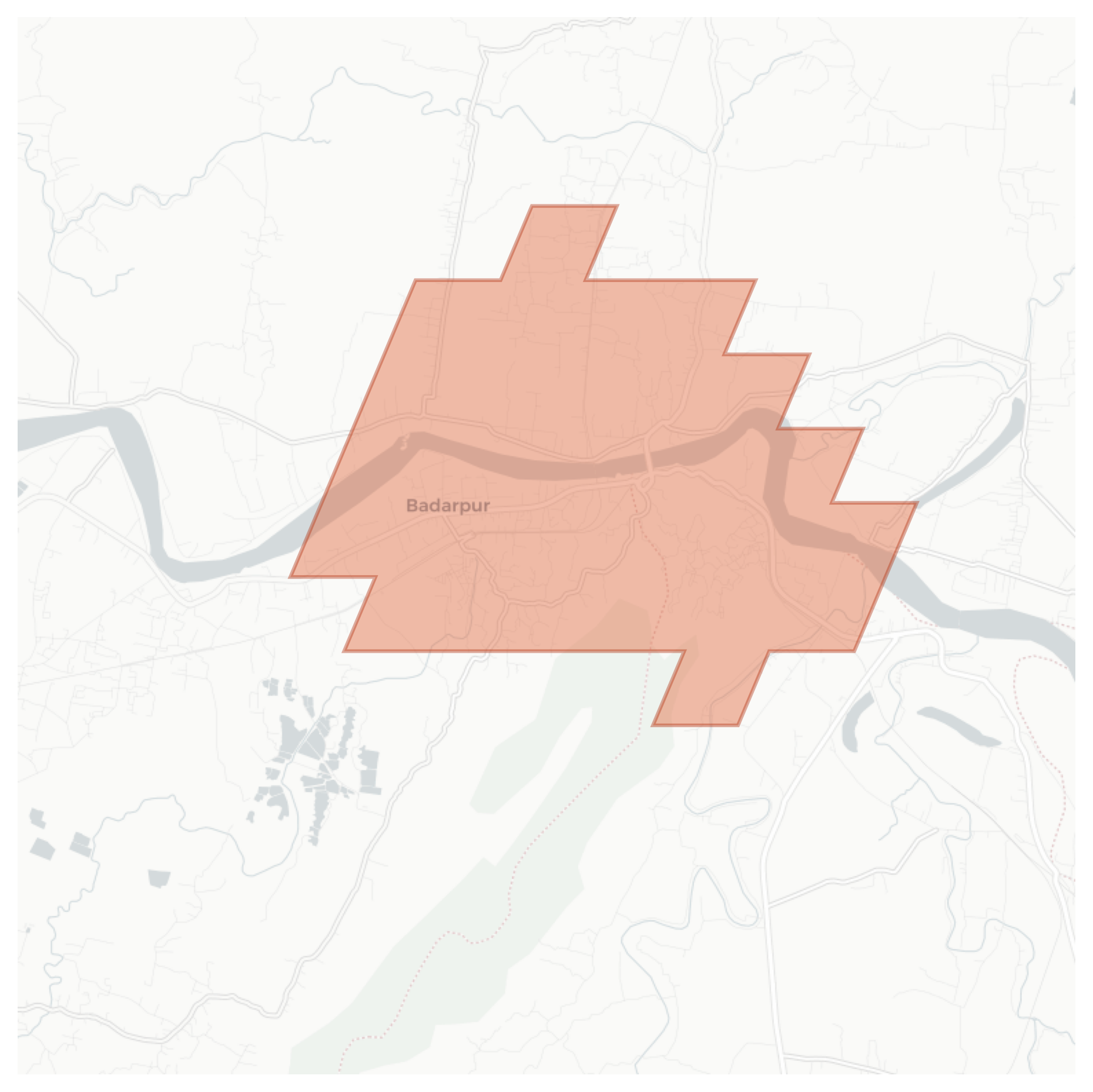 Badarpur geographic map
