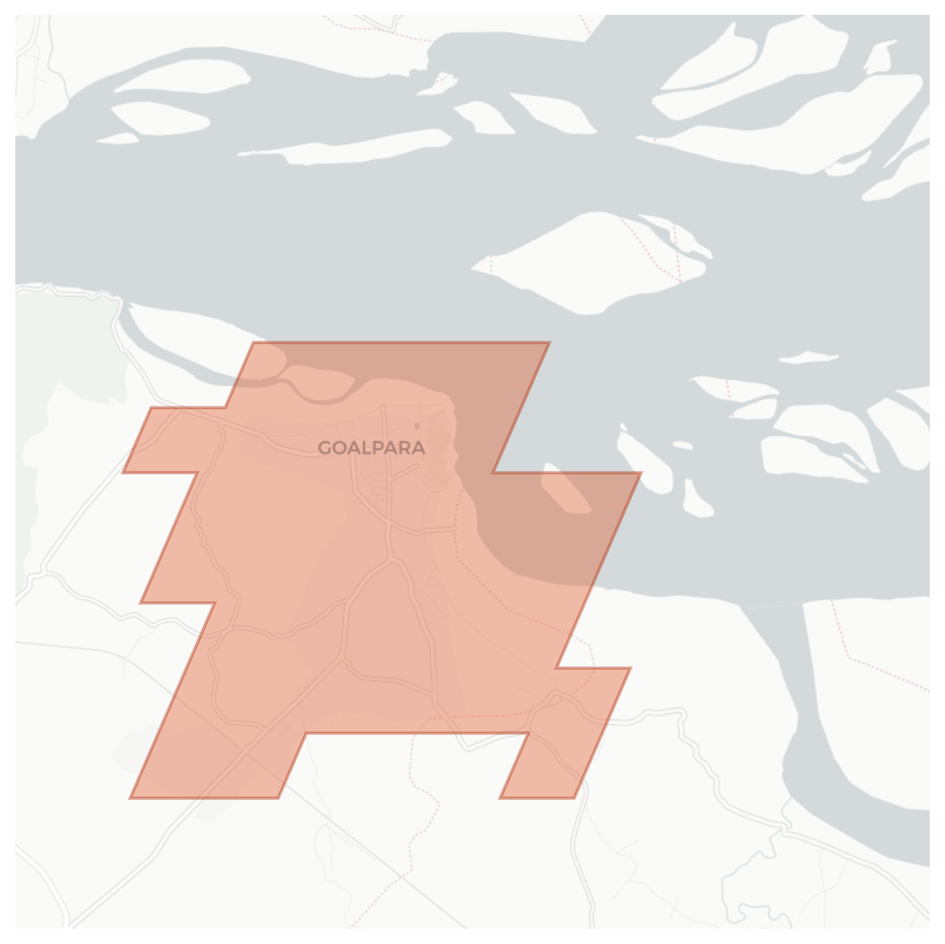 Goalpara geographic map