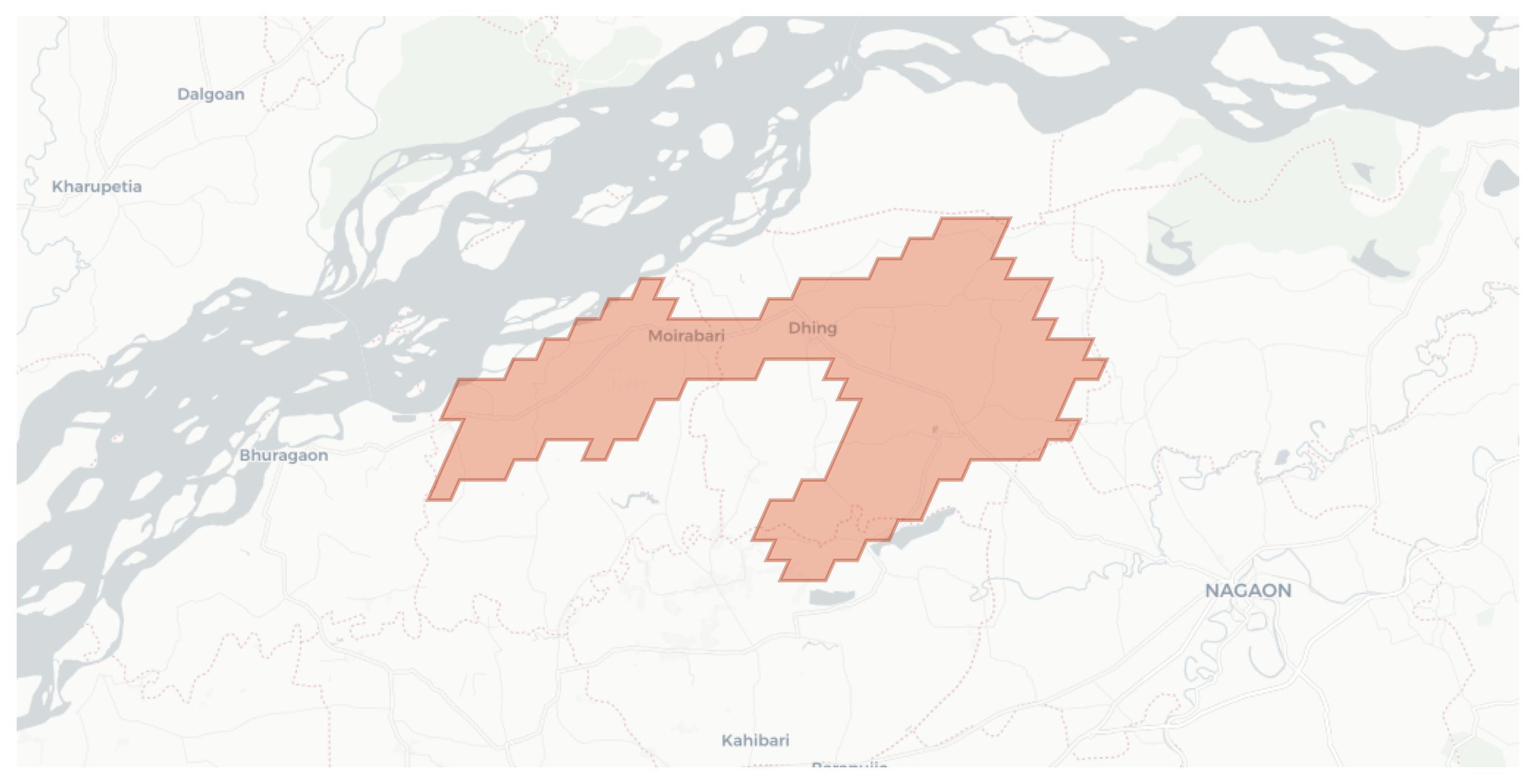 Moirabari geographic map