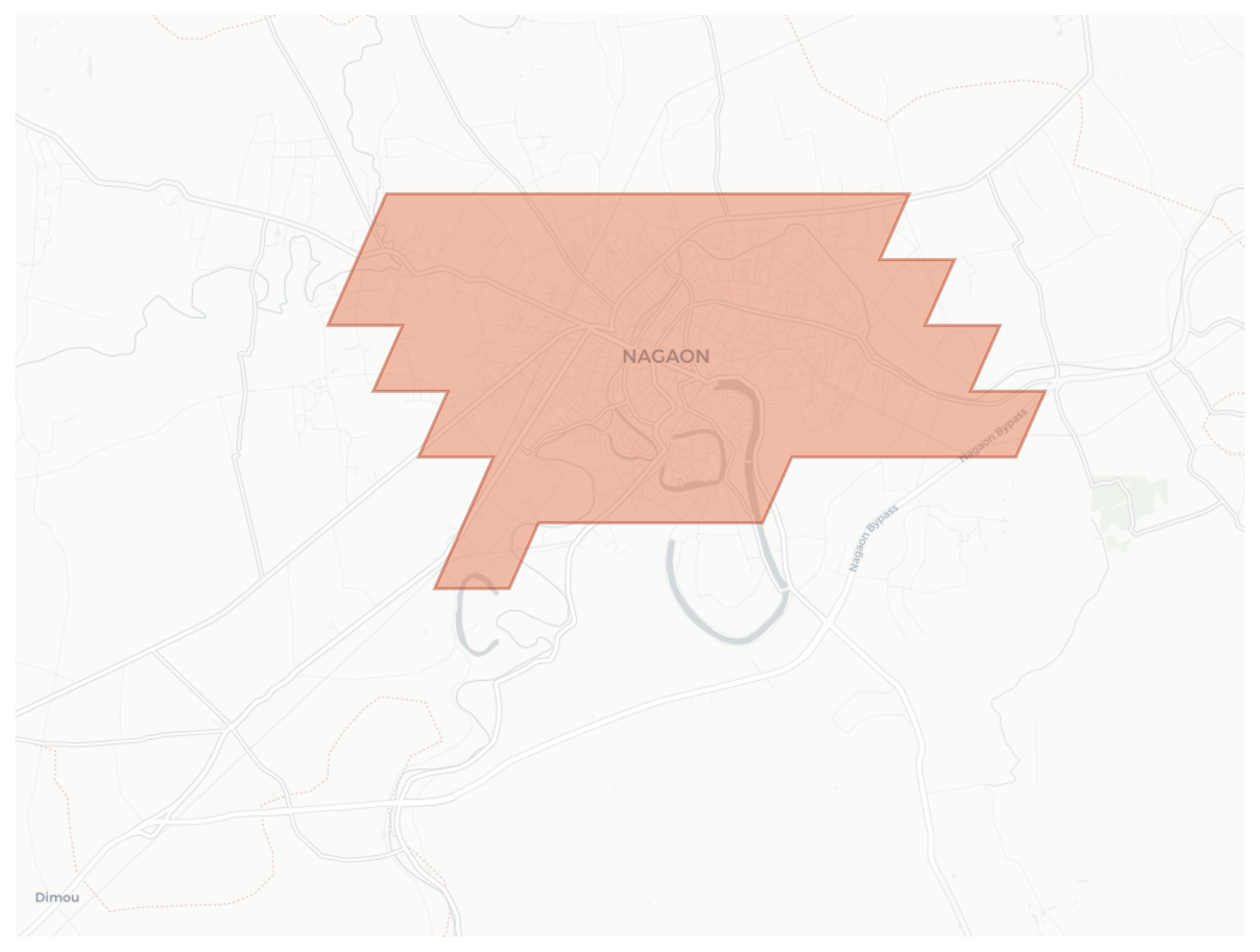 Nagaon geographic map