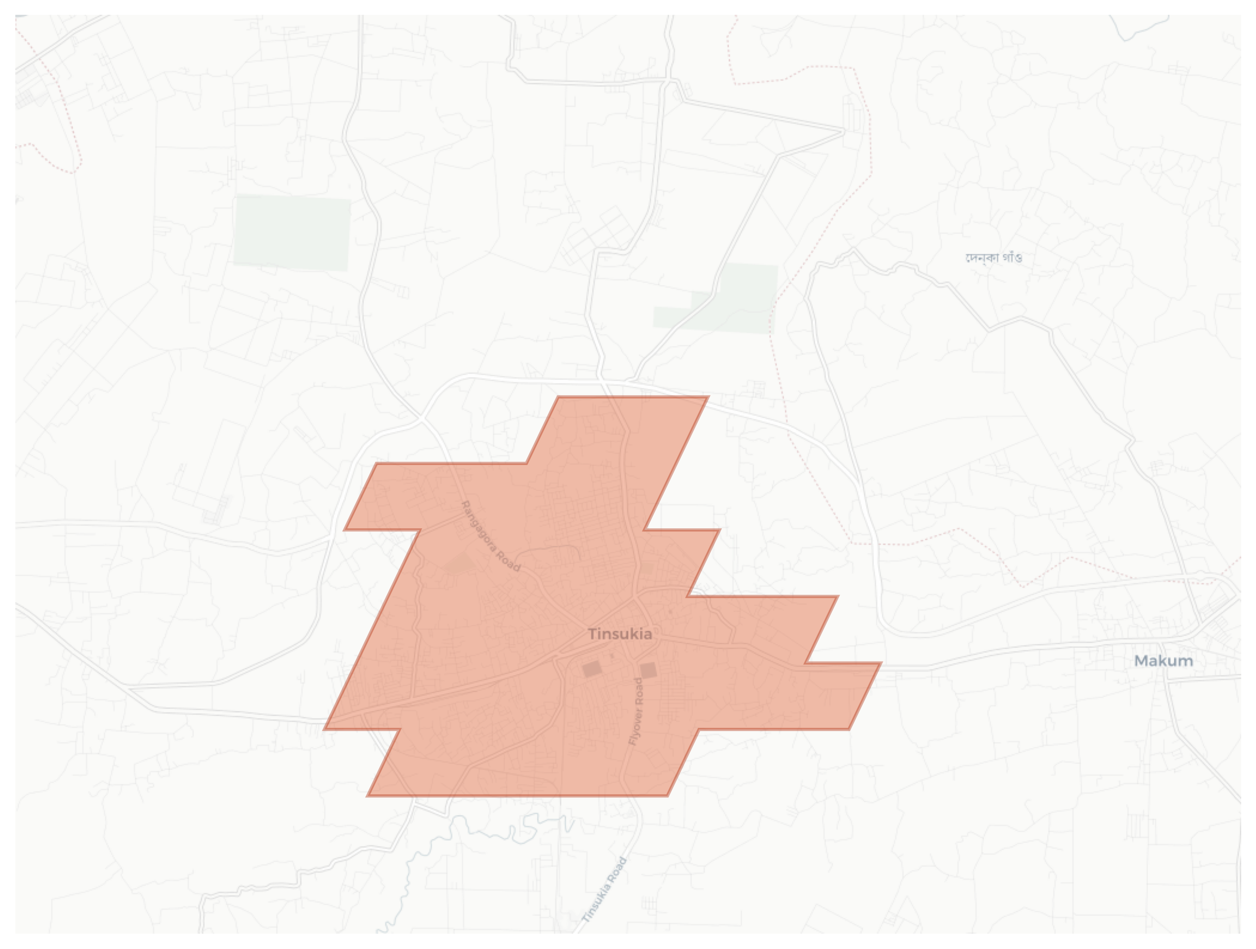 Tinsukia geographic map