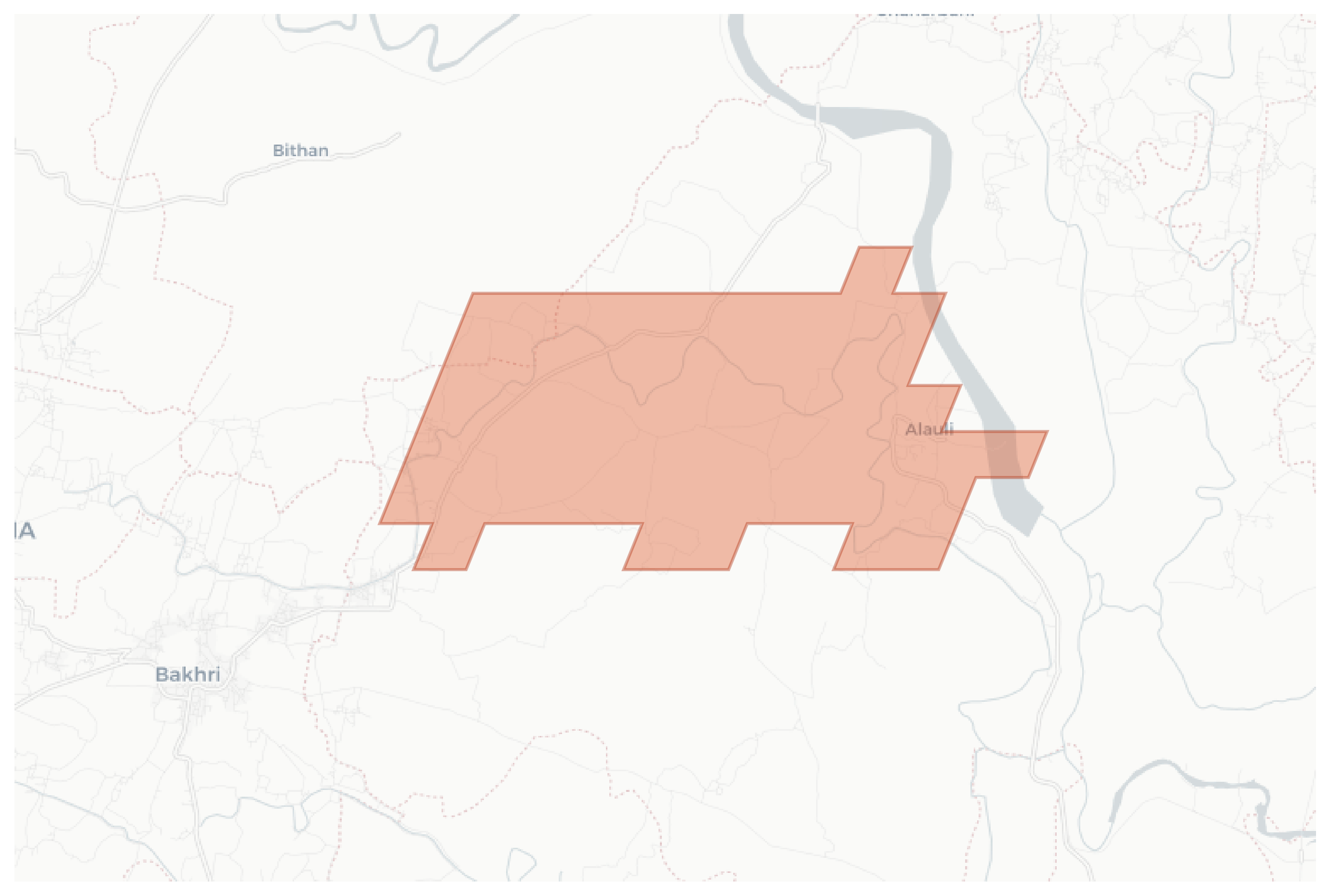 Alauli geographic map