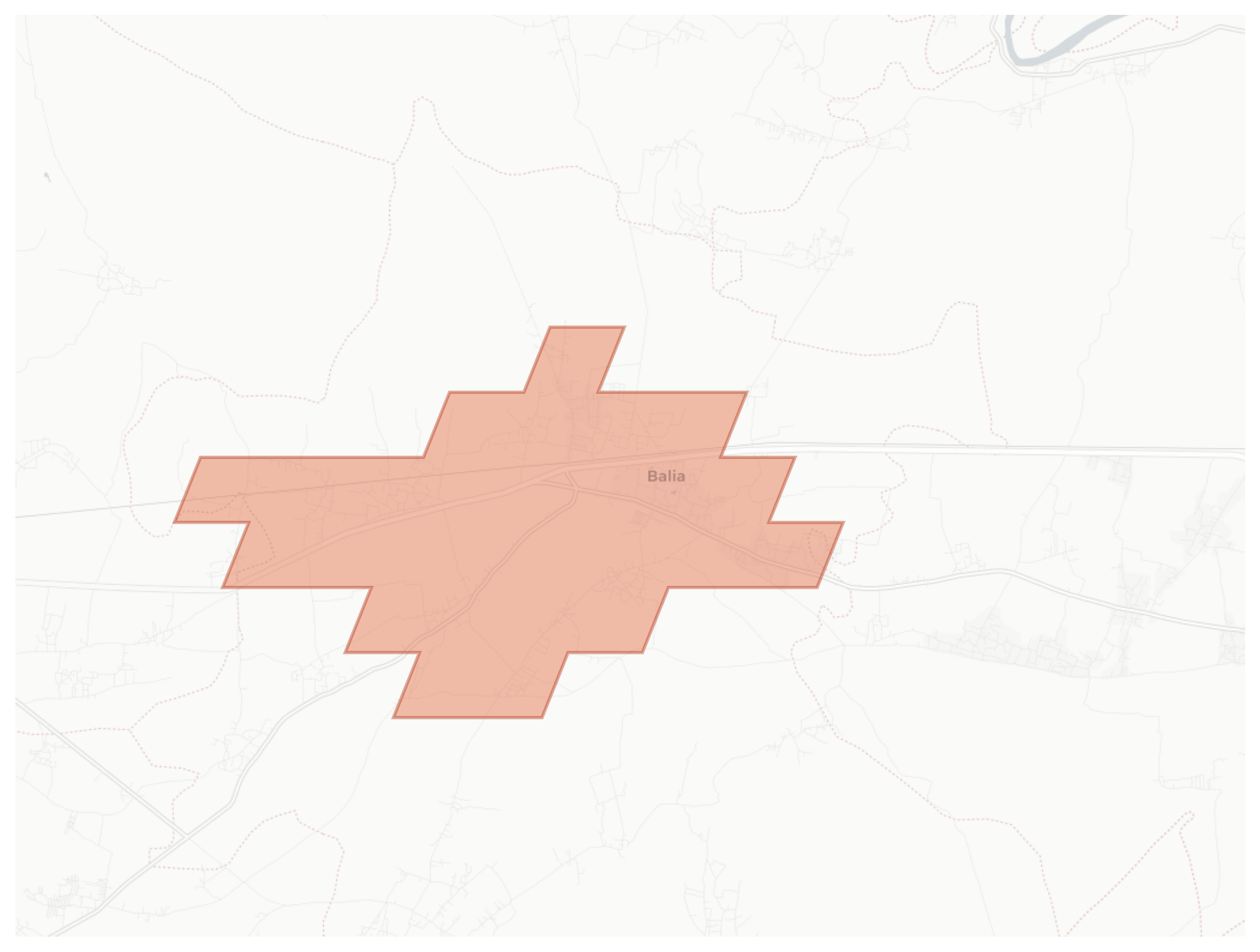 Balia geographic map
