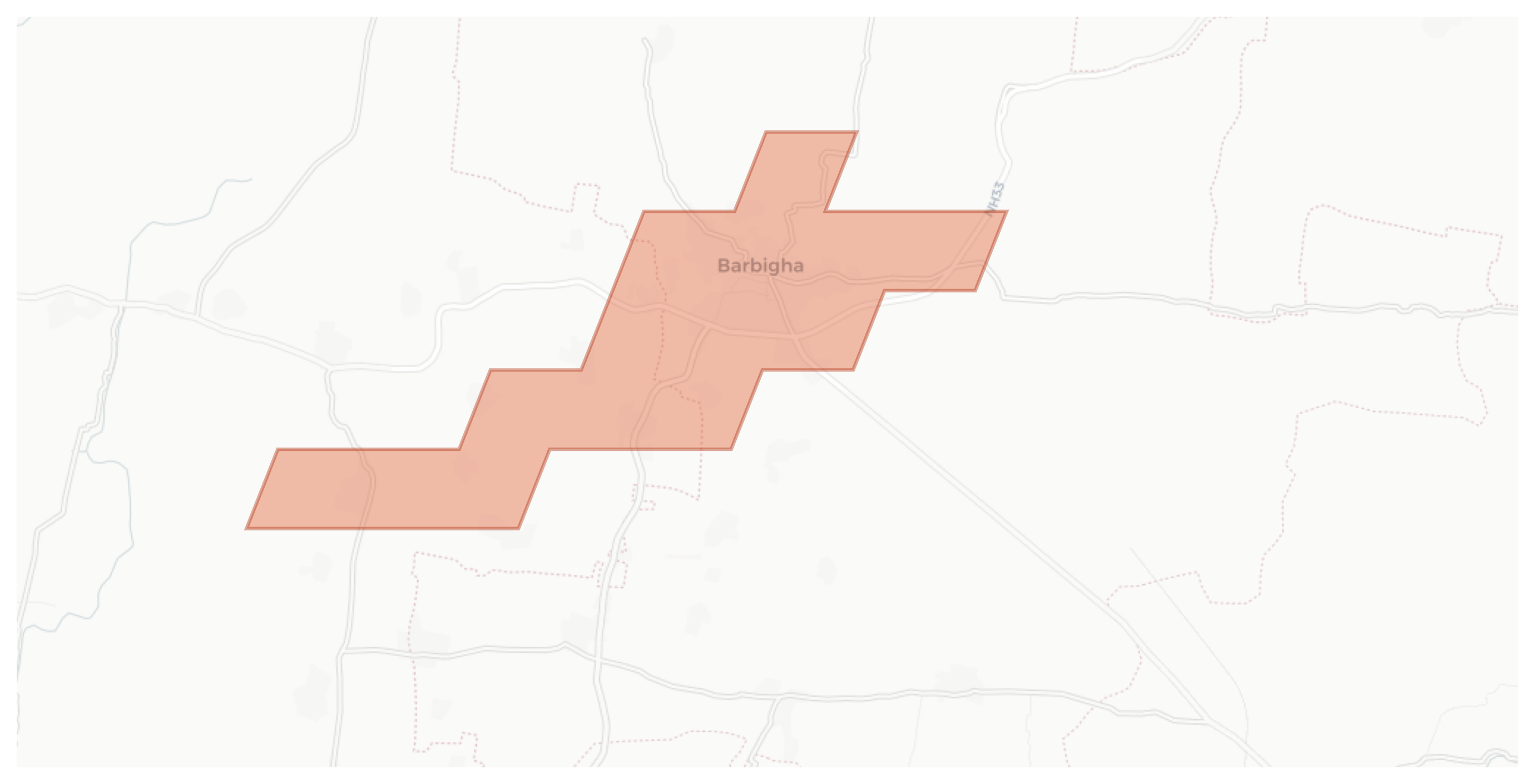 Barbigha geographic map