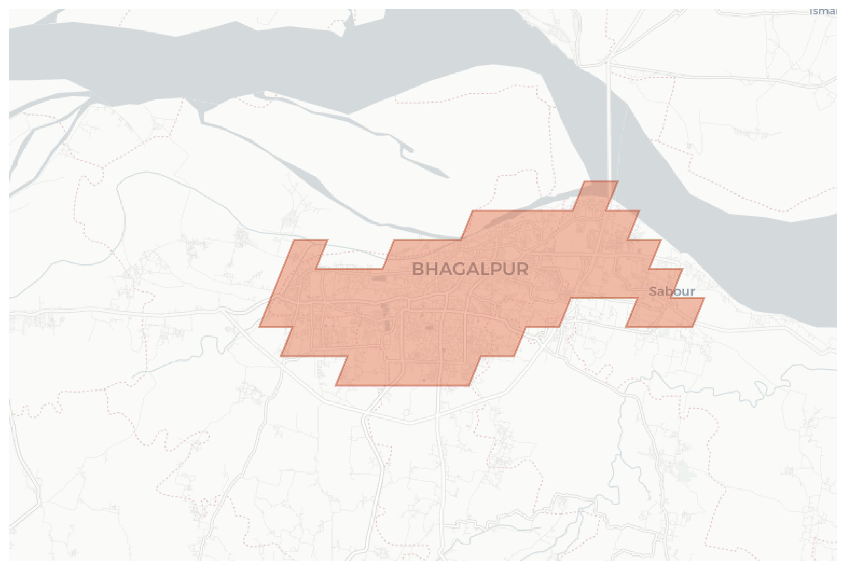 Bhagalpur geographic map