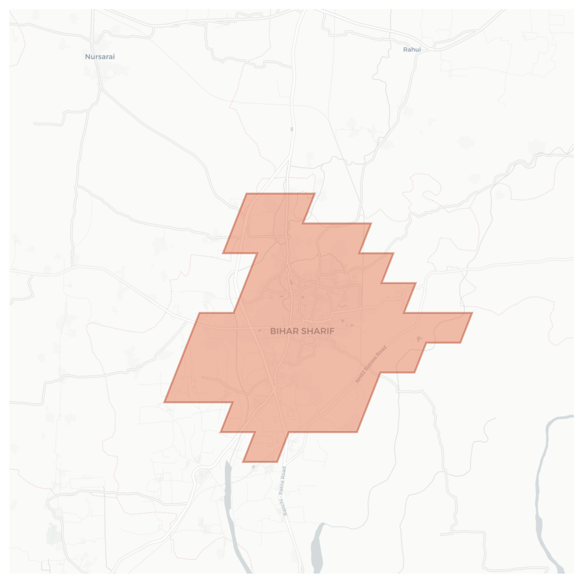 Bihar Sharif geographic map