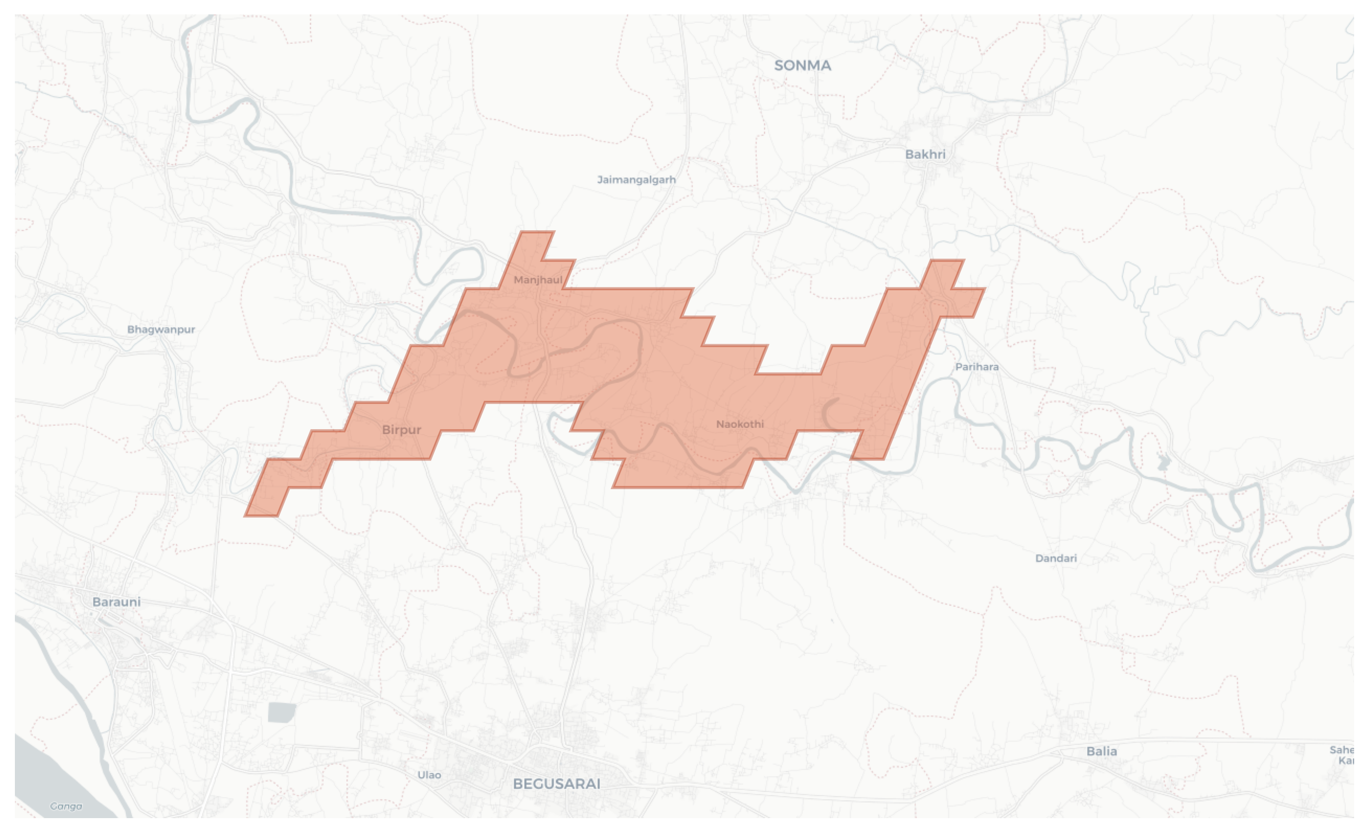 Birpur geographic map