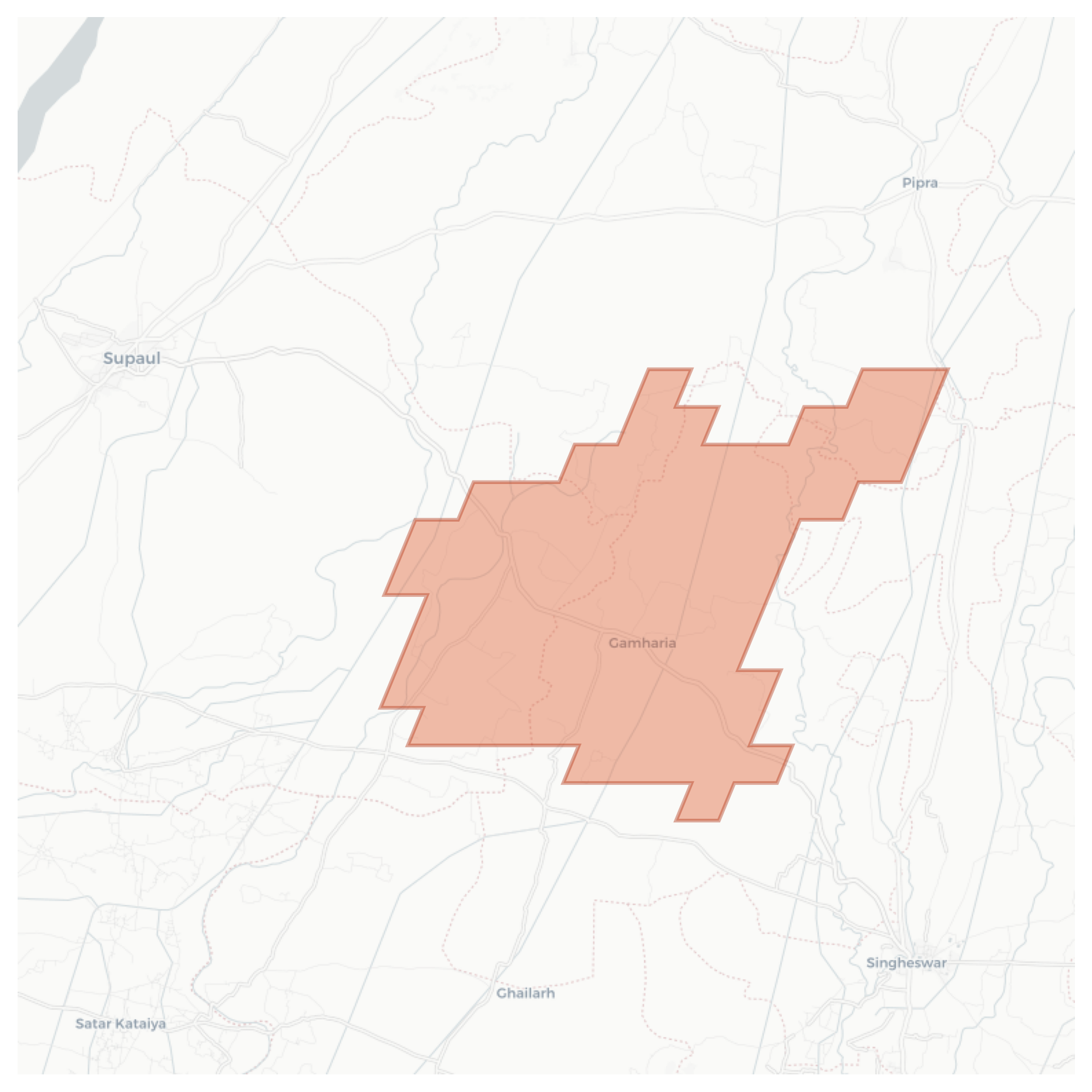 Gamharia geographic map
