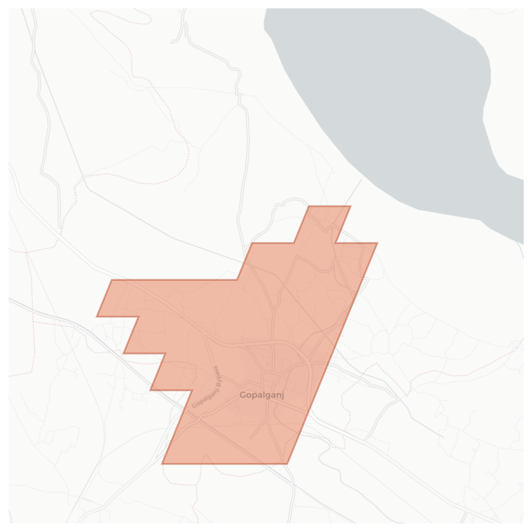 Gopalganj geographic map