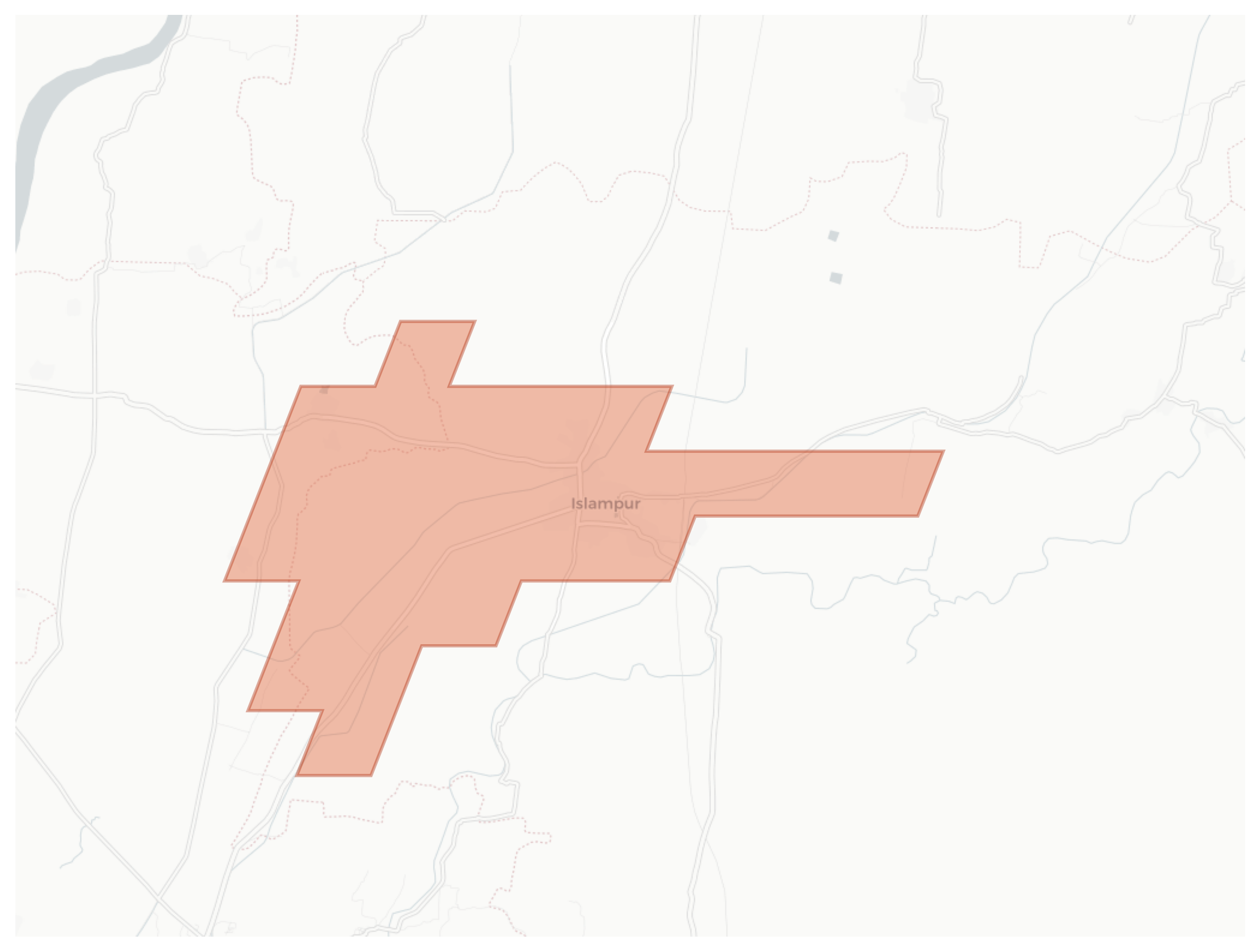 Islampur geographic map