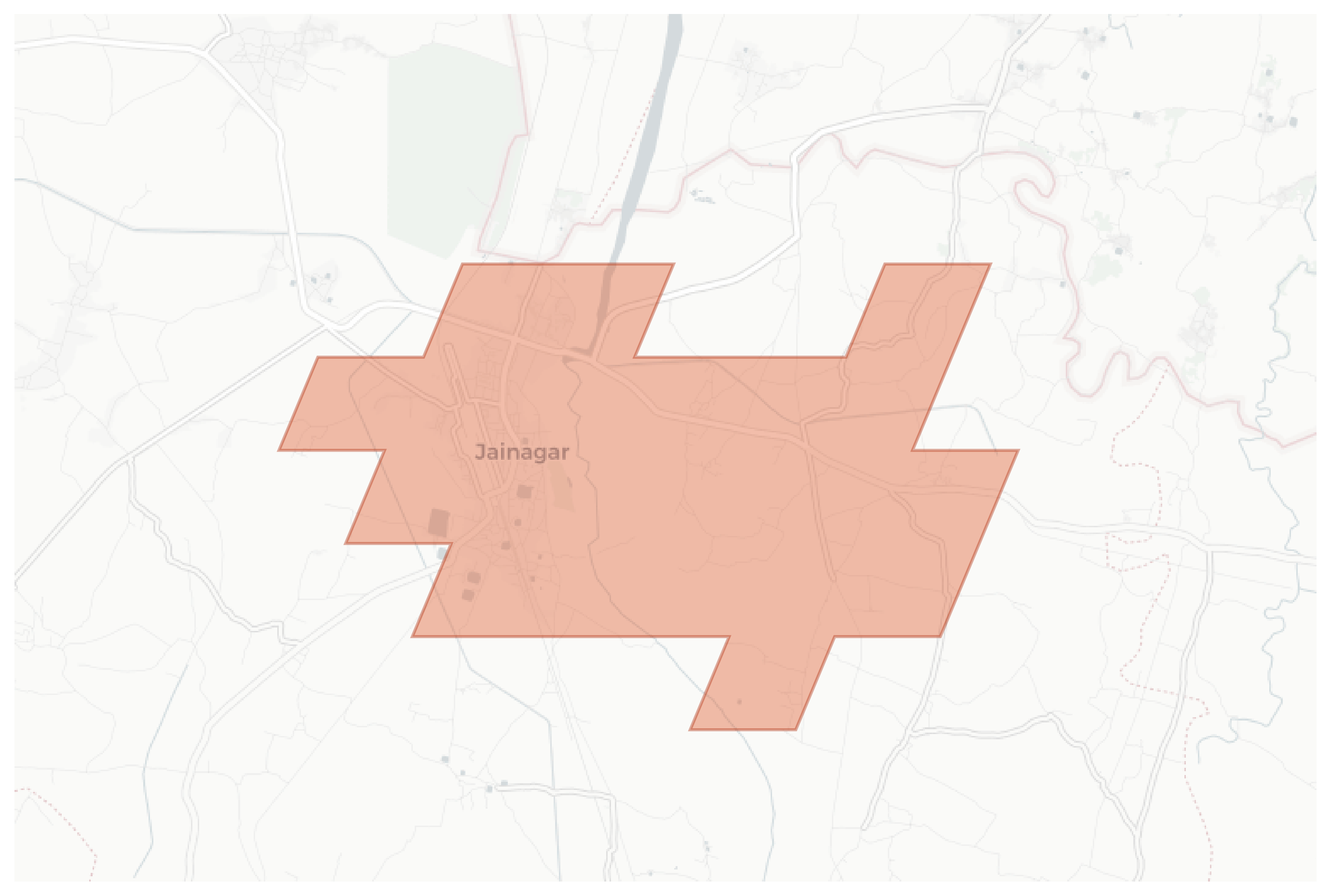 Jainagar geographic map