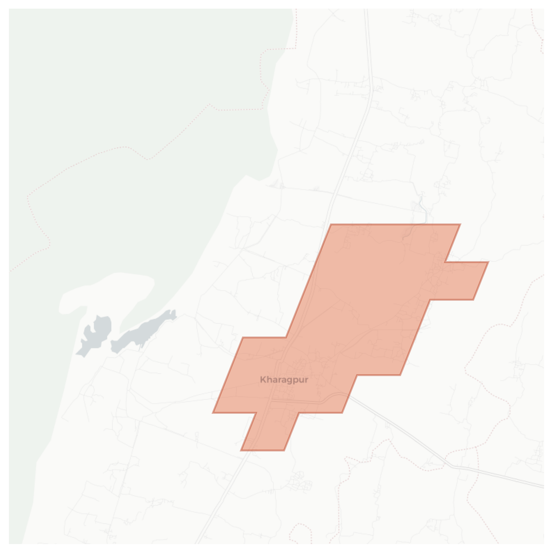 Kharagpur geographic map