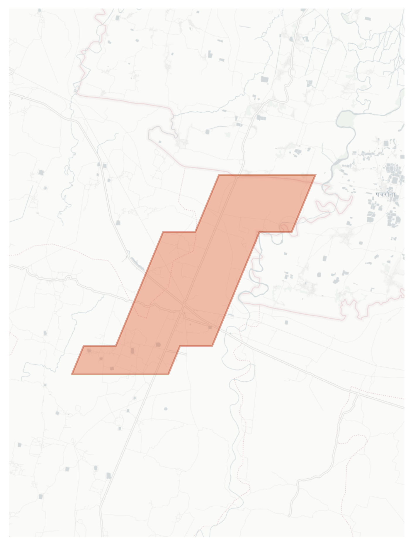 Mahuawa geographic map