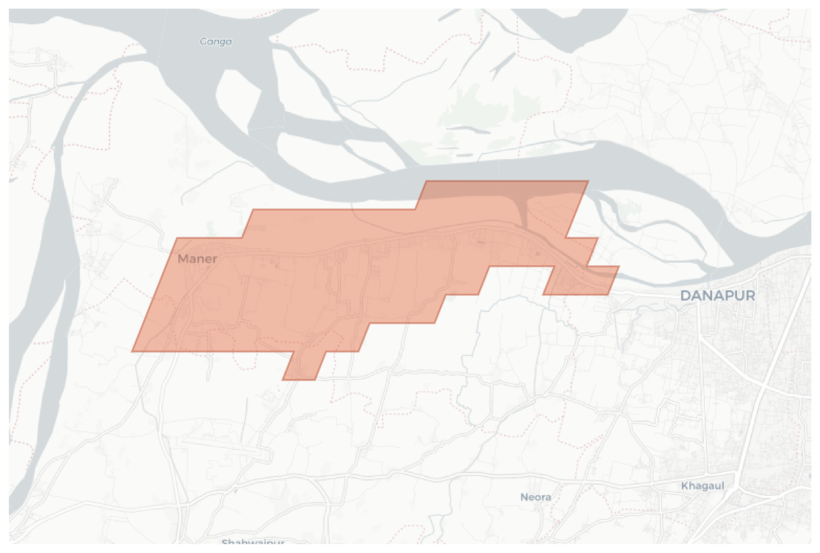 Maner geographic map