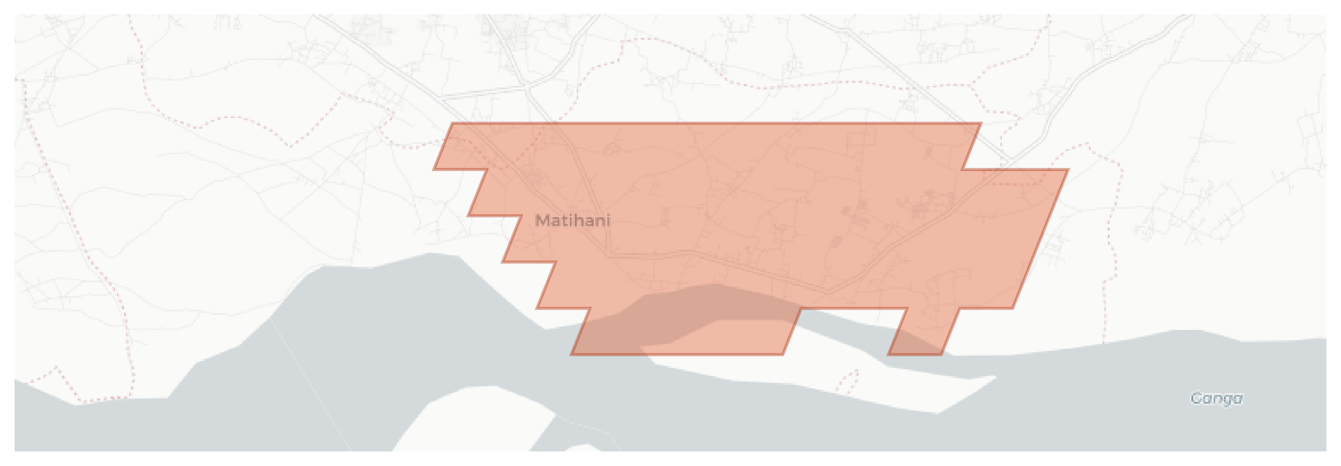 Matihani geographic map