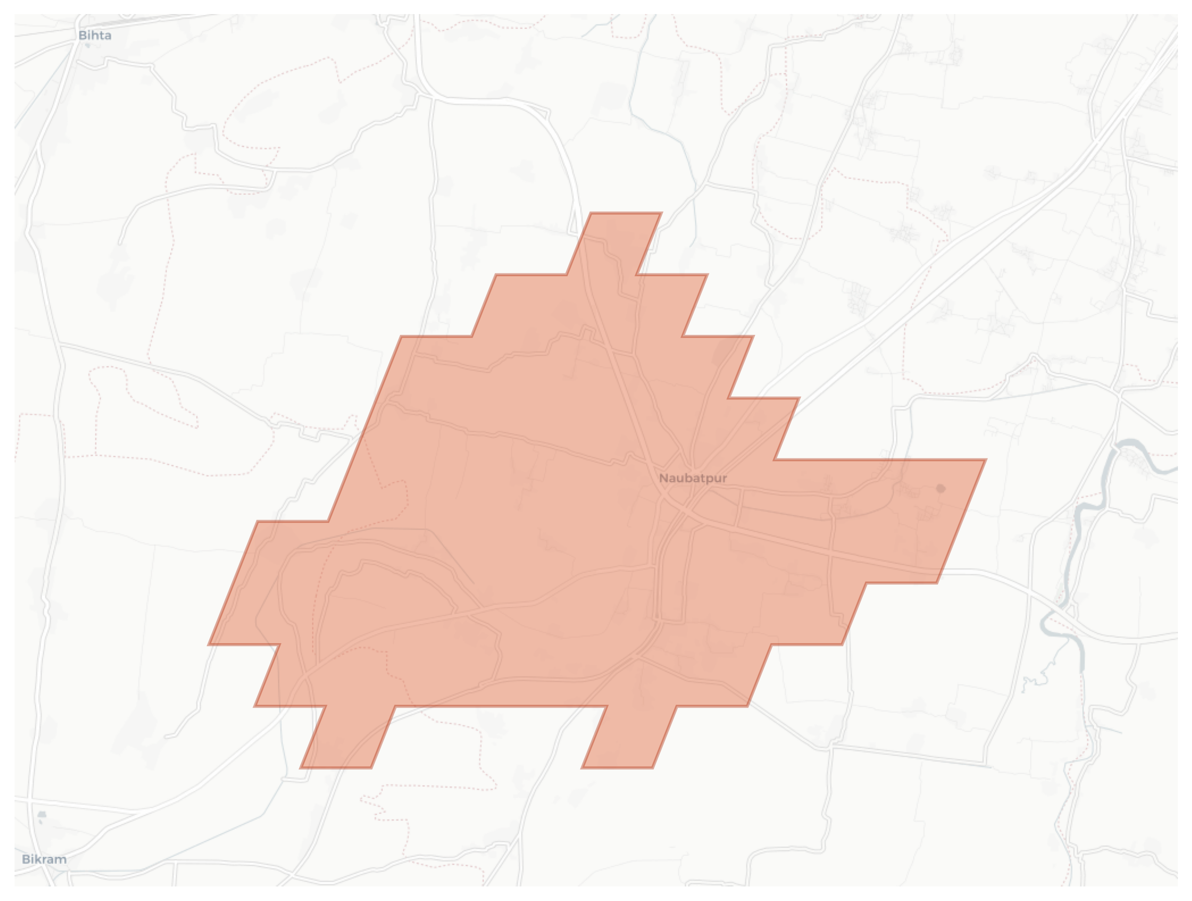 Naubatpur geographic map