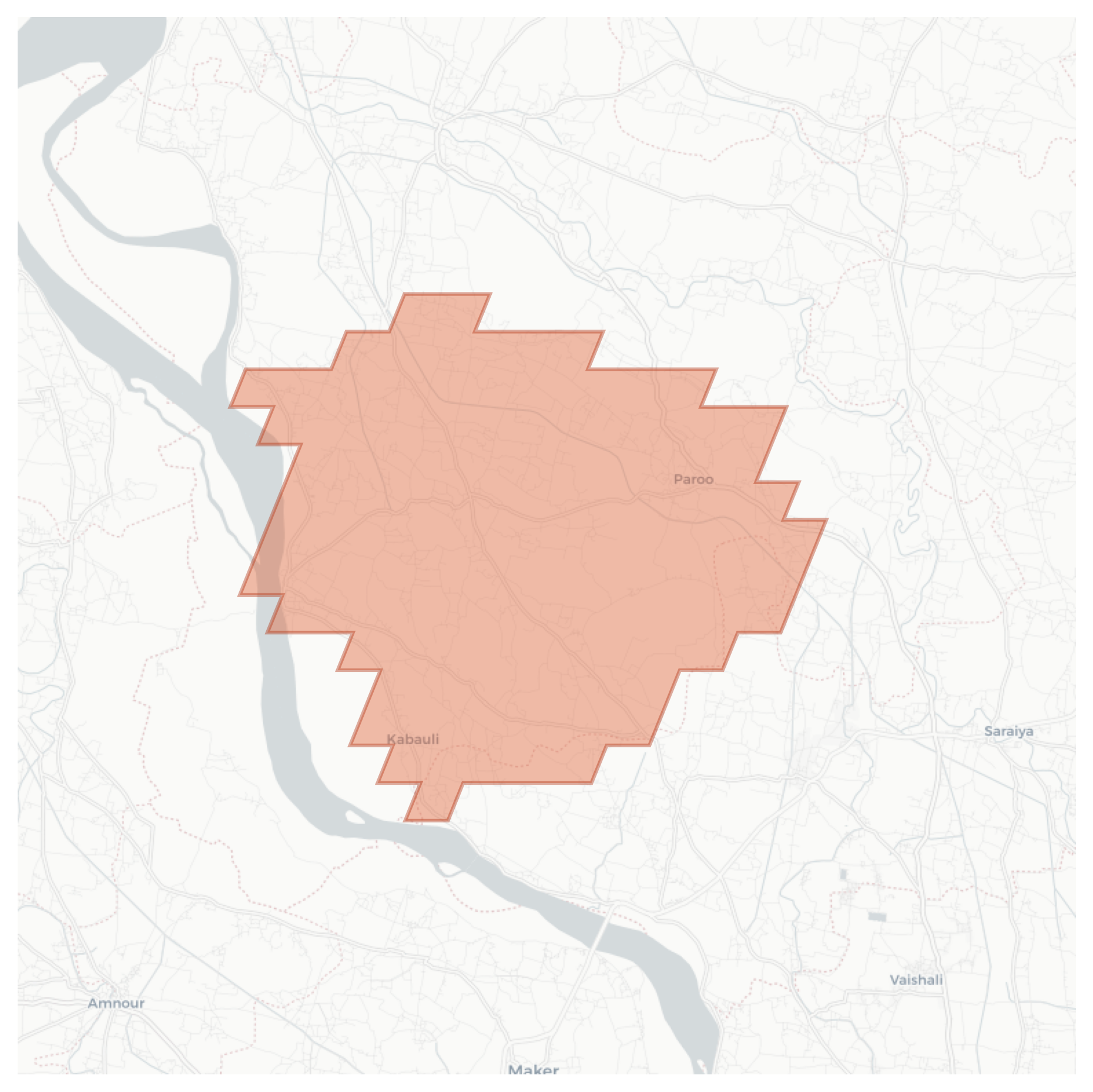 Paroo geographic map