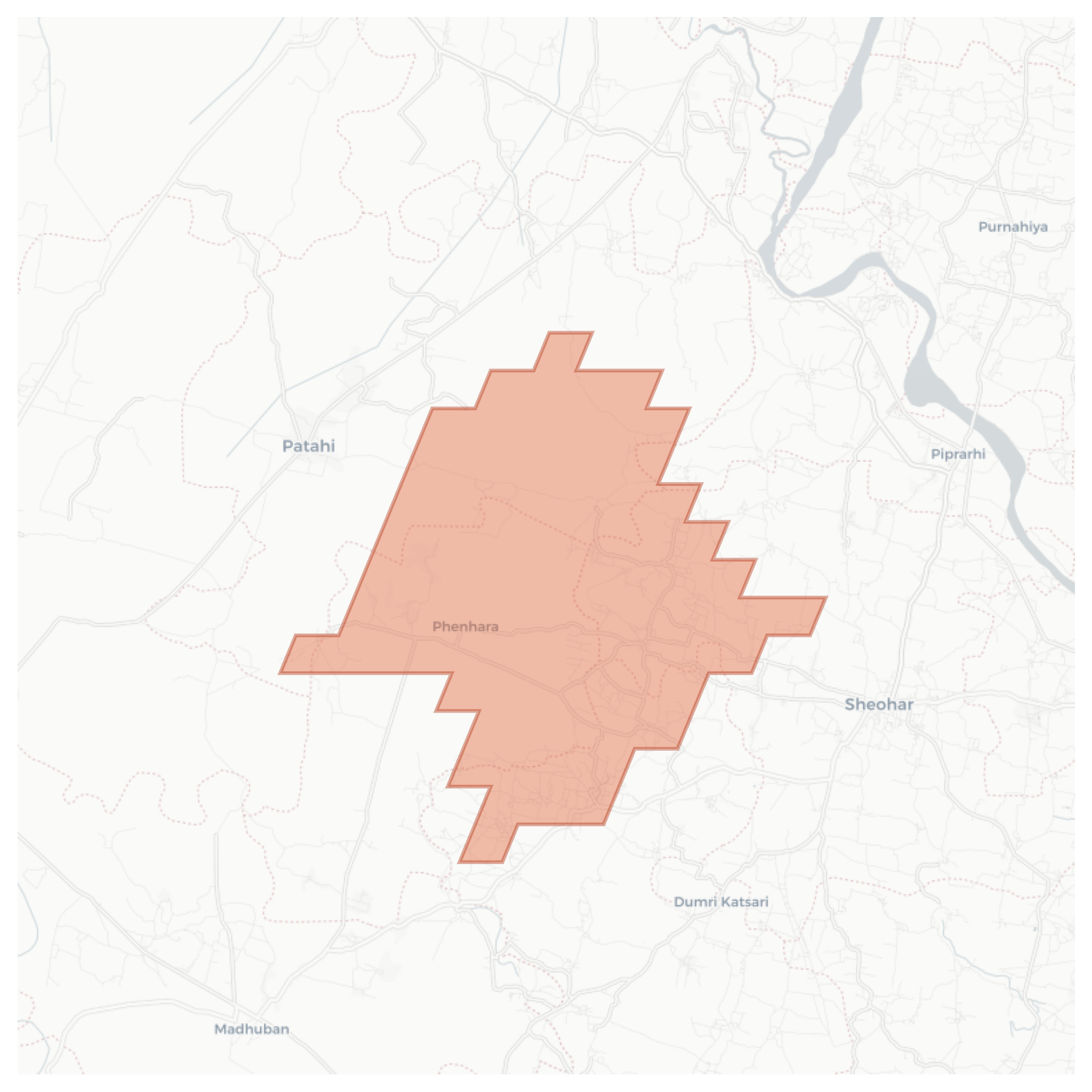 Phenhara geographic map