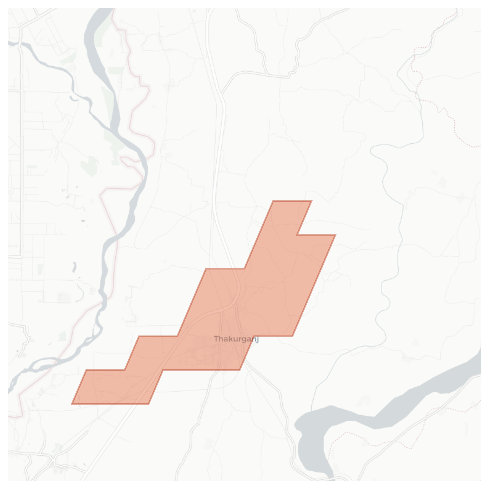 Thakurganj geographic map
