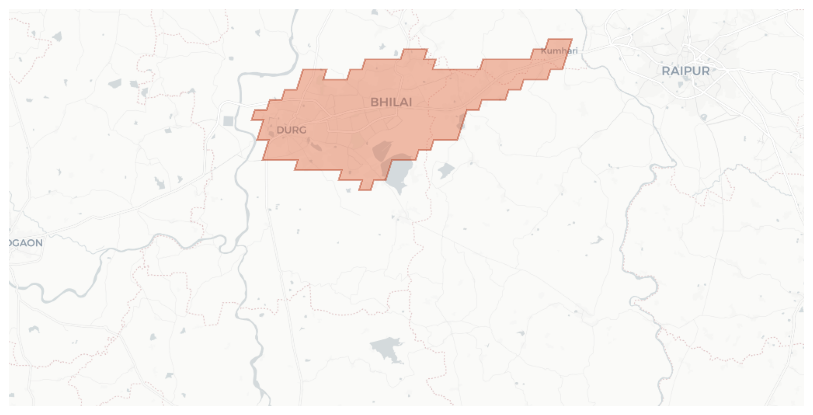Durg geographic map