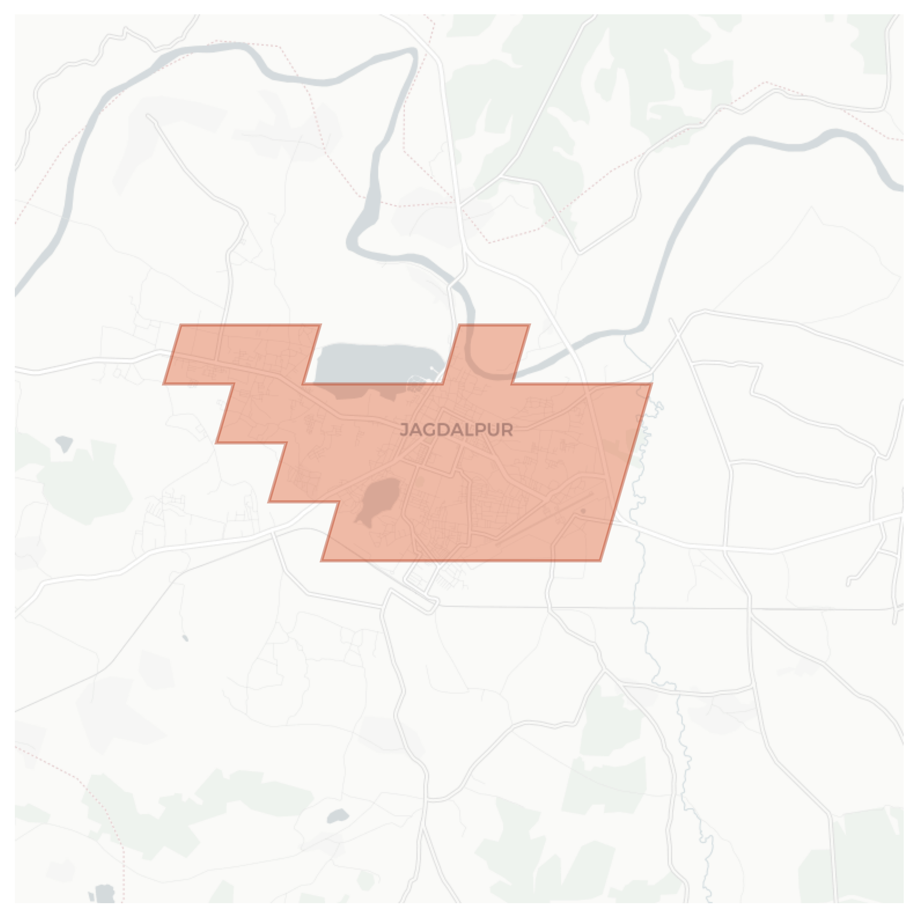 Jagdalpur geographic map