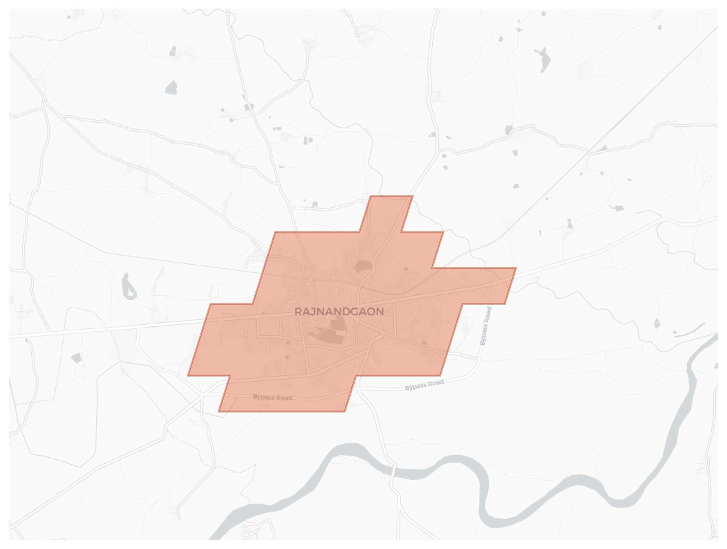 Rajnandgaon geographic map