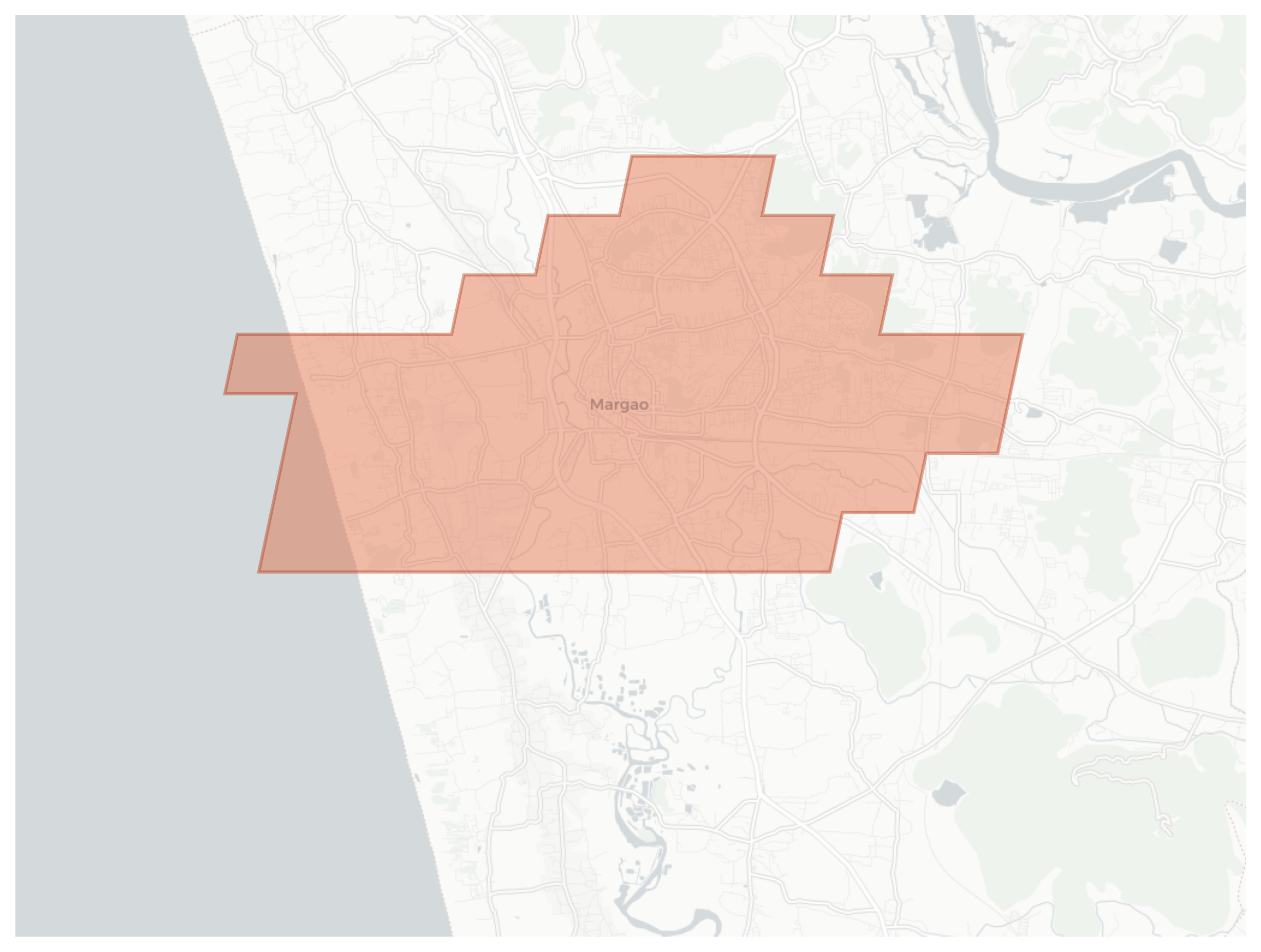 Margao geographic map