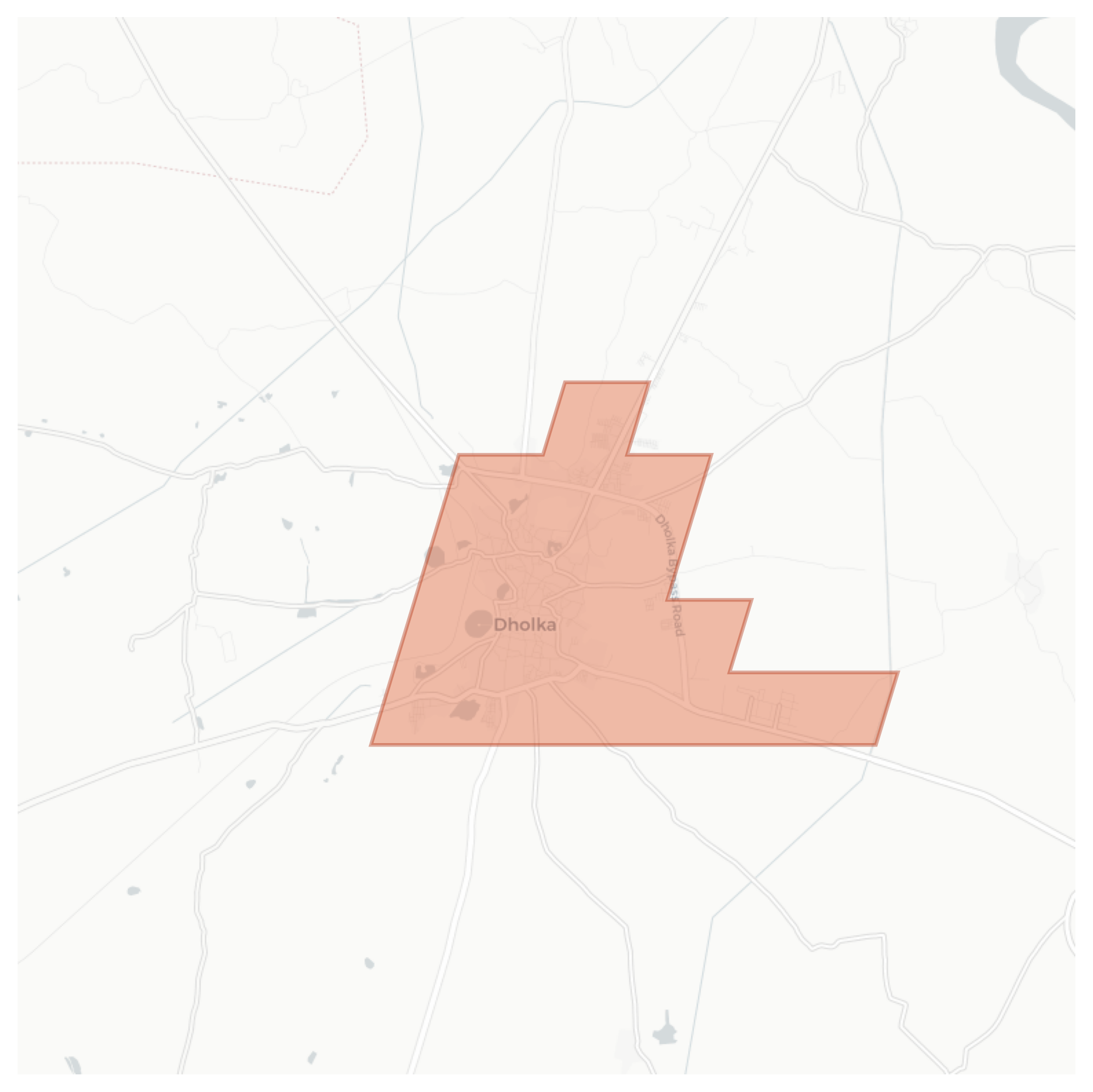 Dholka geographic map
