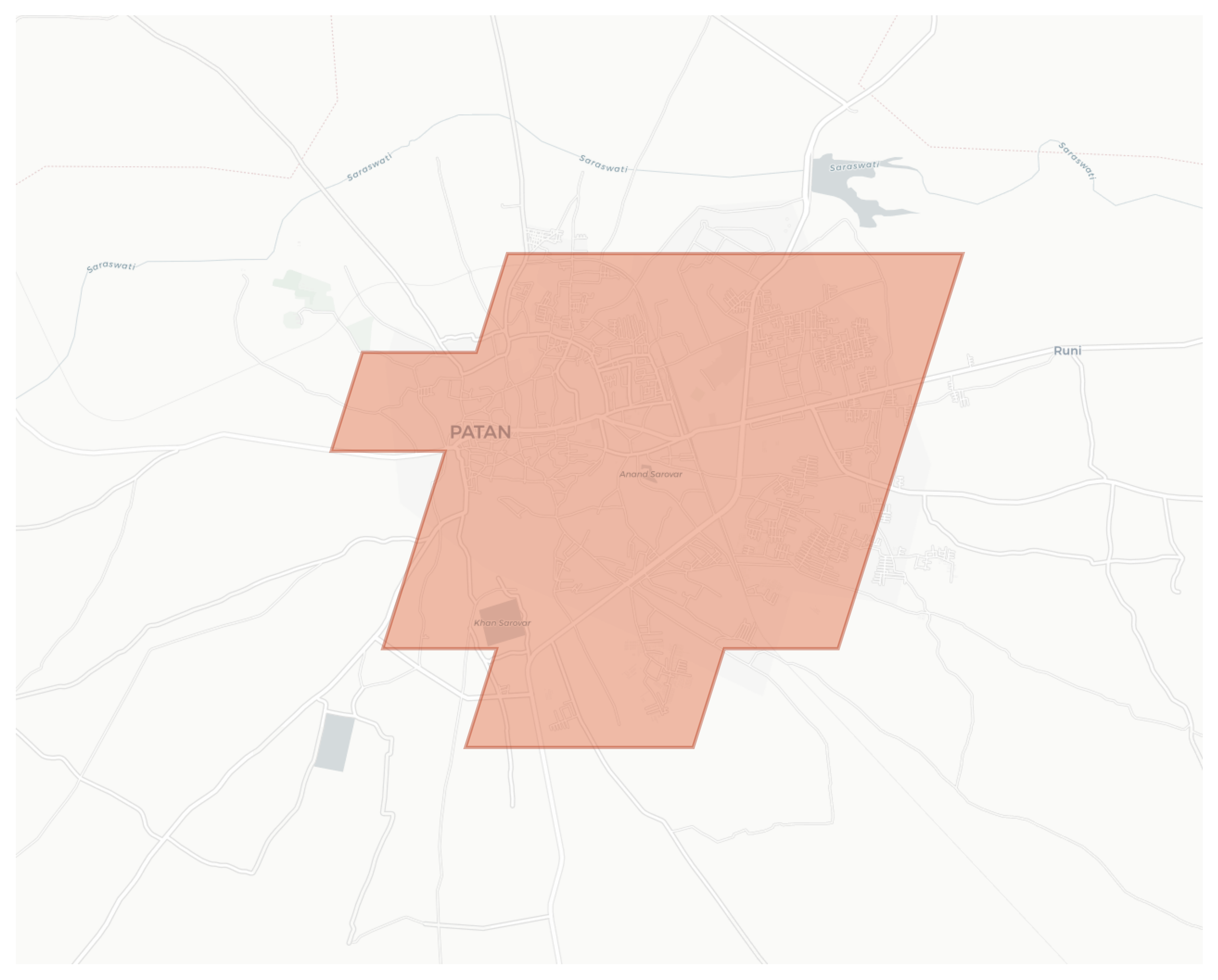 Patan geographic map