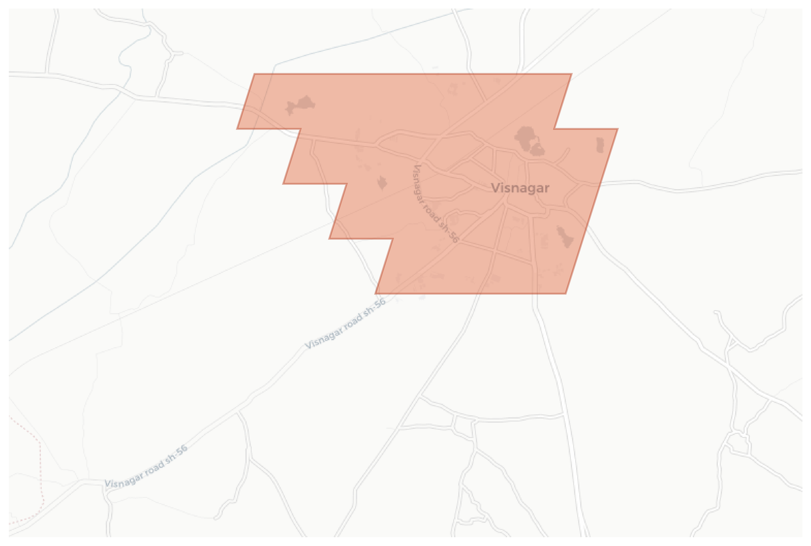 Visnagar geographic map