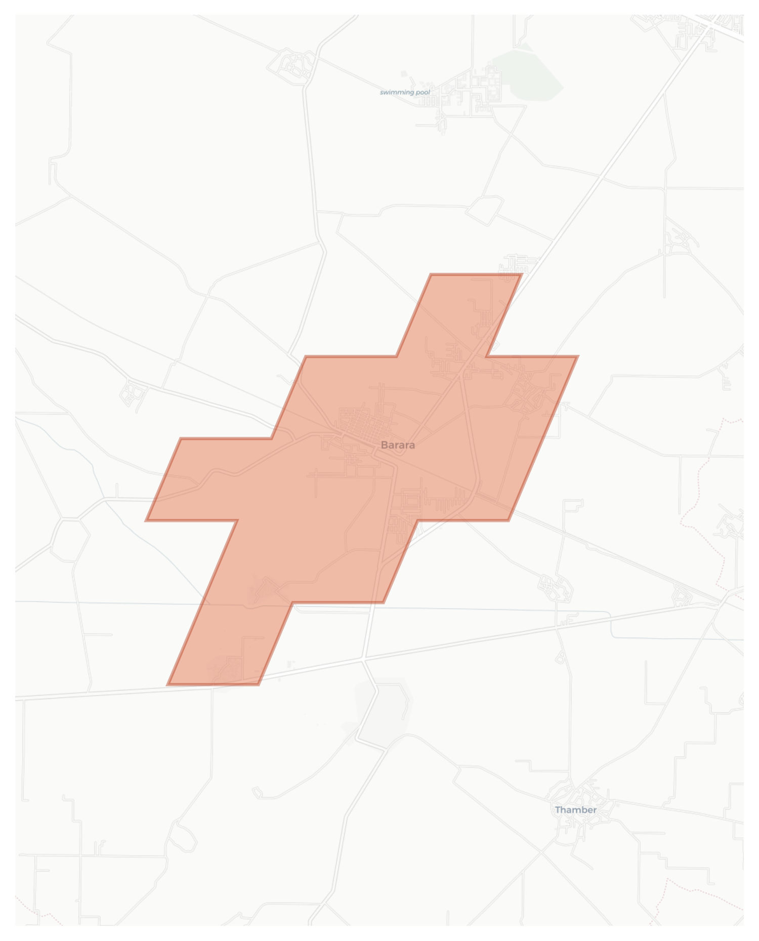 Barara geographic map