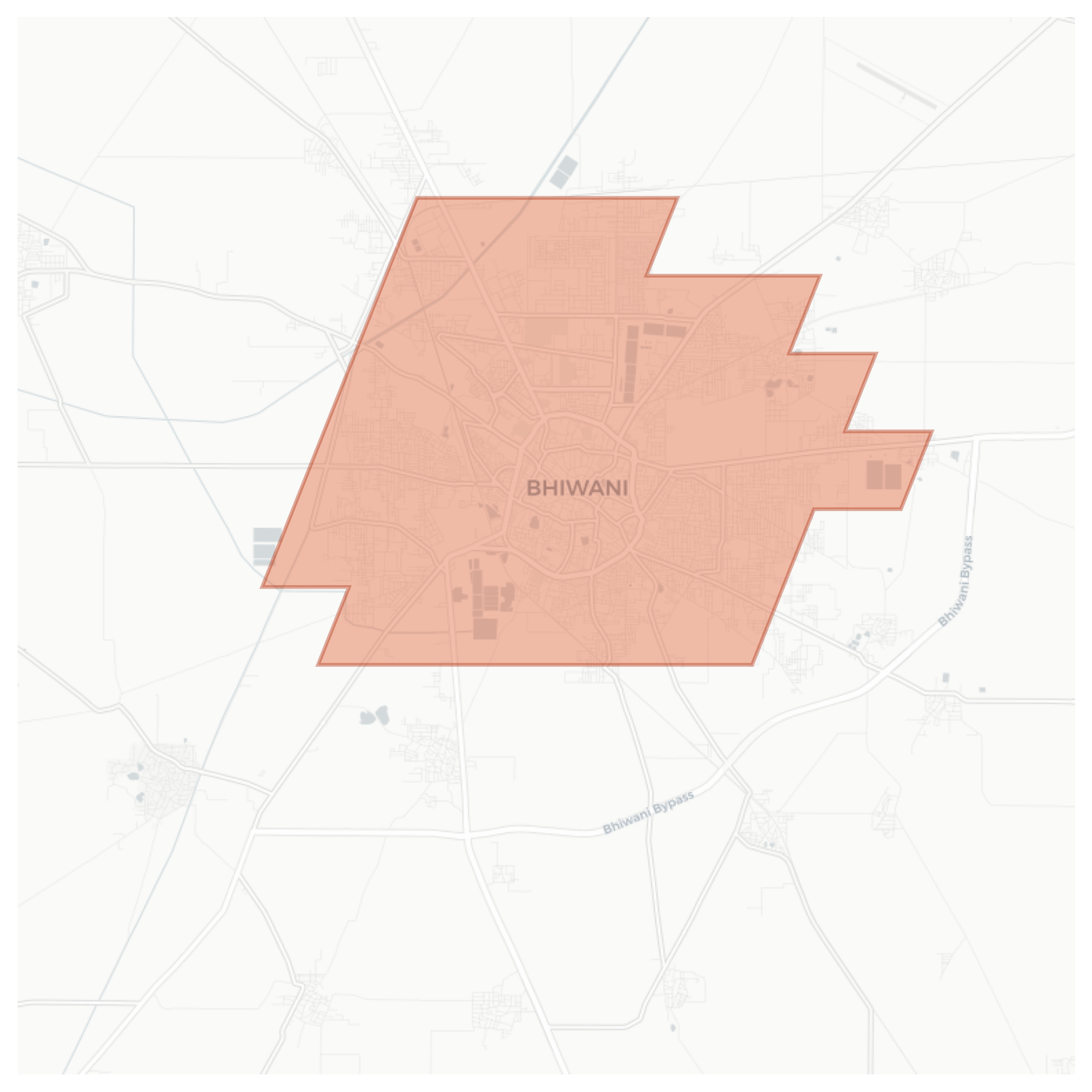 Bhiwani geographic map