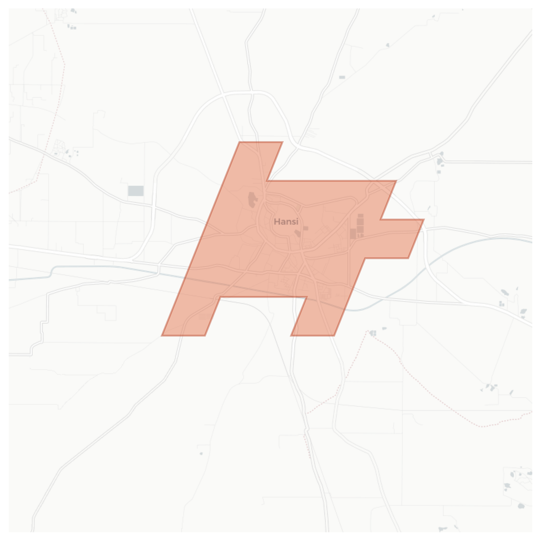 Hansi geographic map