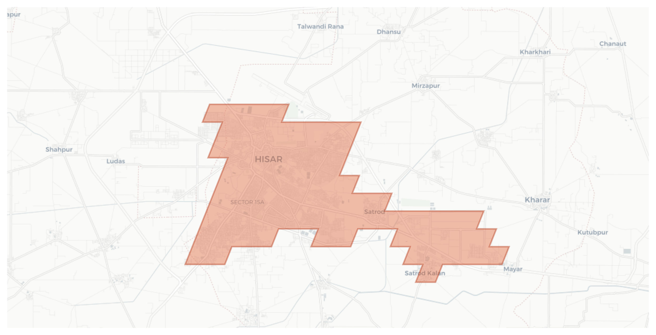 Hisar geographic map