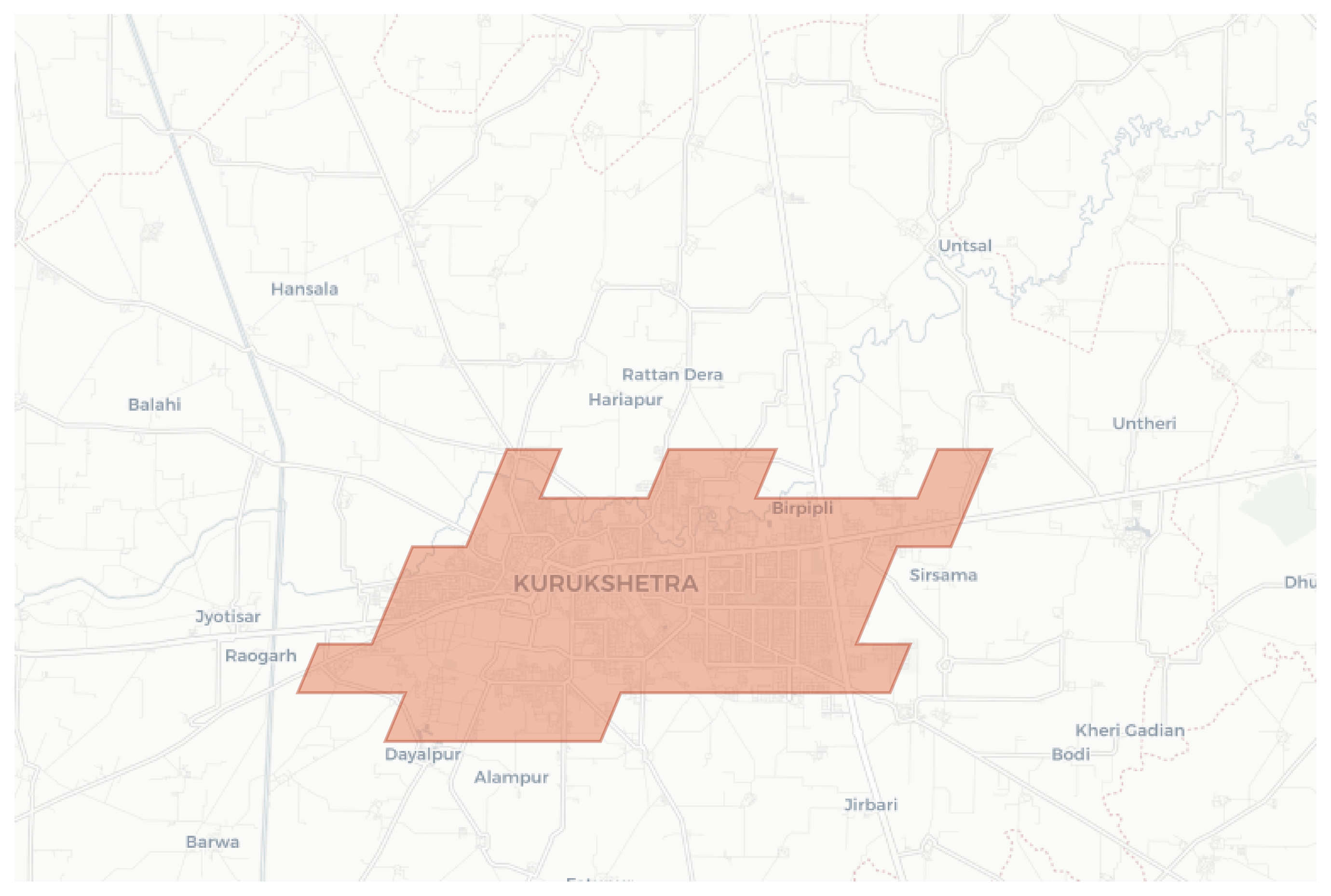 Kurukshetra geographic map