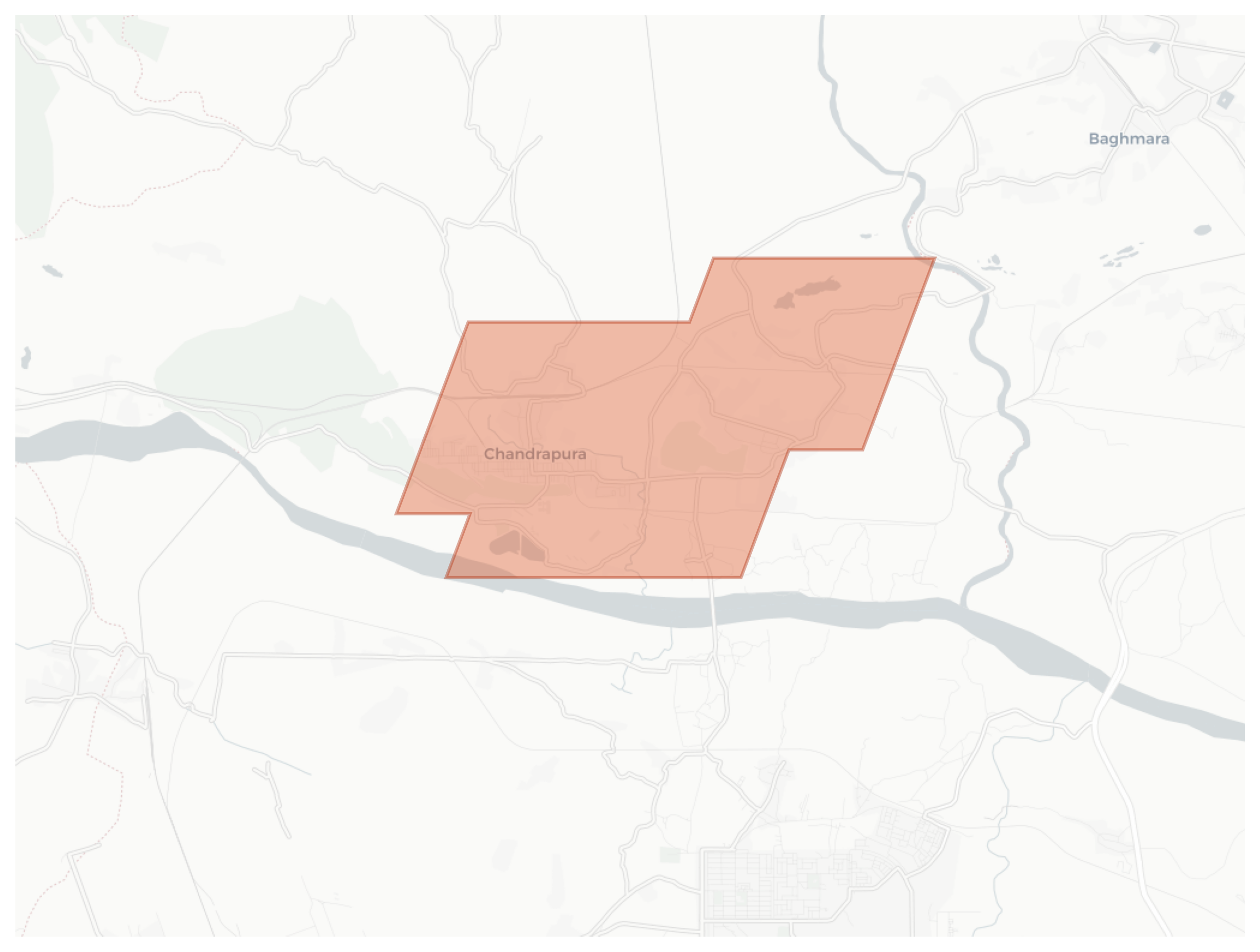 Chandrapura geographic map